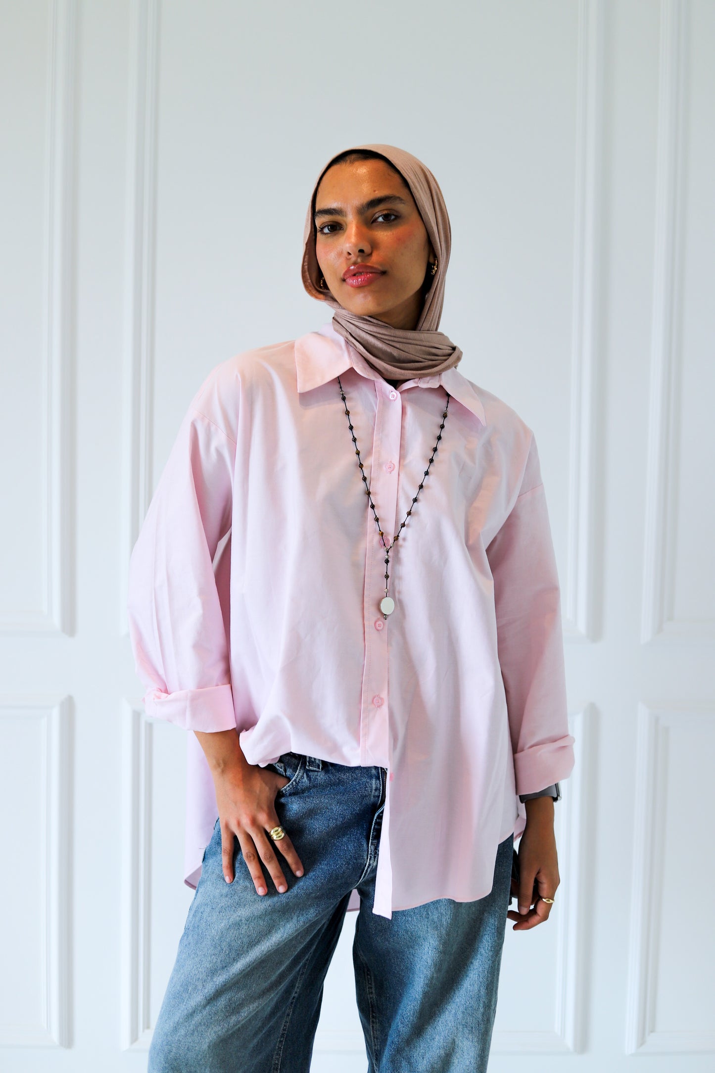 Basically Basic Shirt — Baby Pink