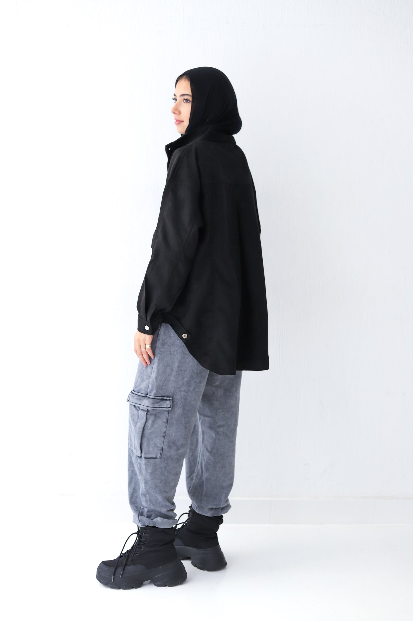 All Around Suede Jacket – Black