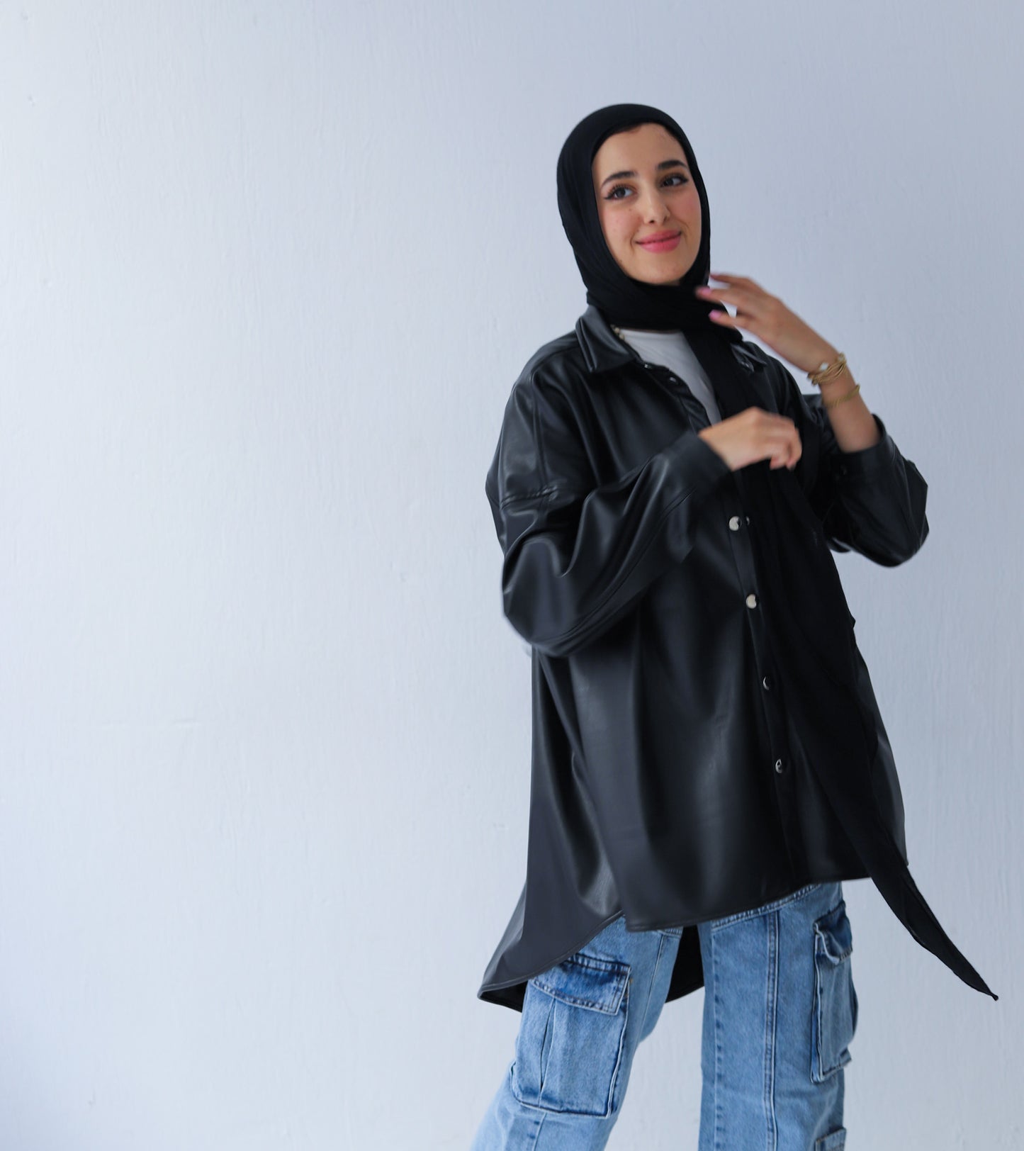 Sufeya Leather Shirt