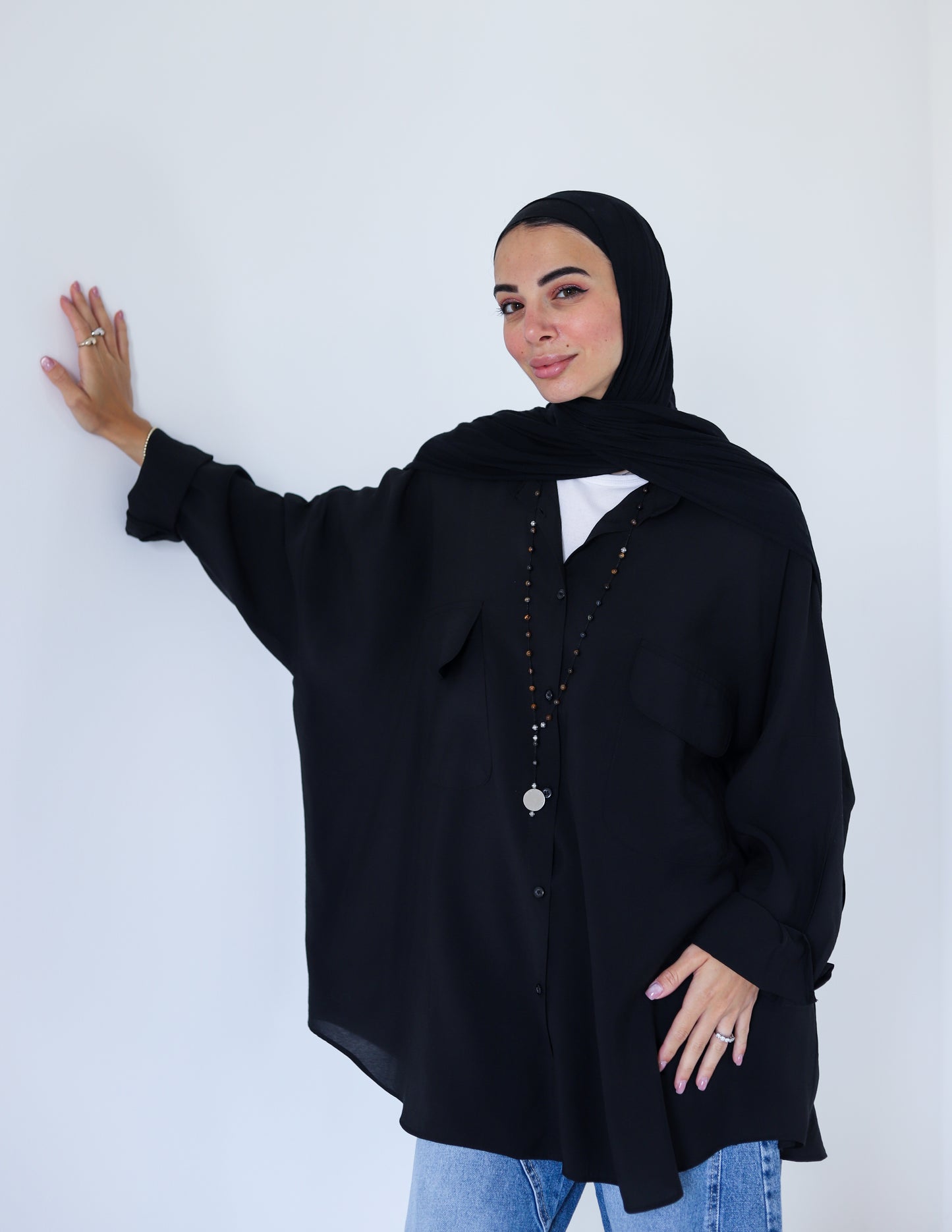 Street-style Shirt — Black