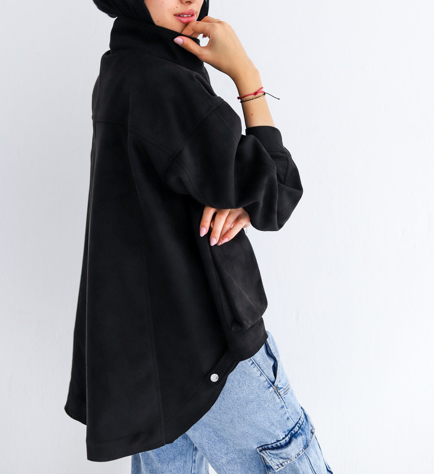 All Around Suede Jacket – Black