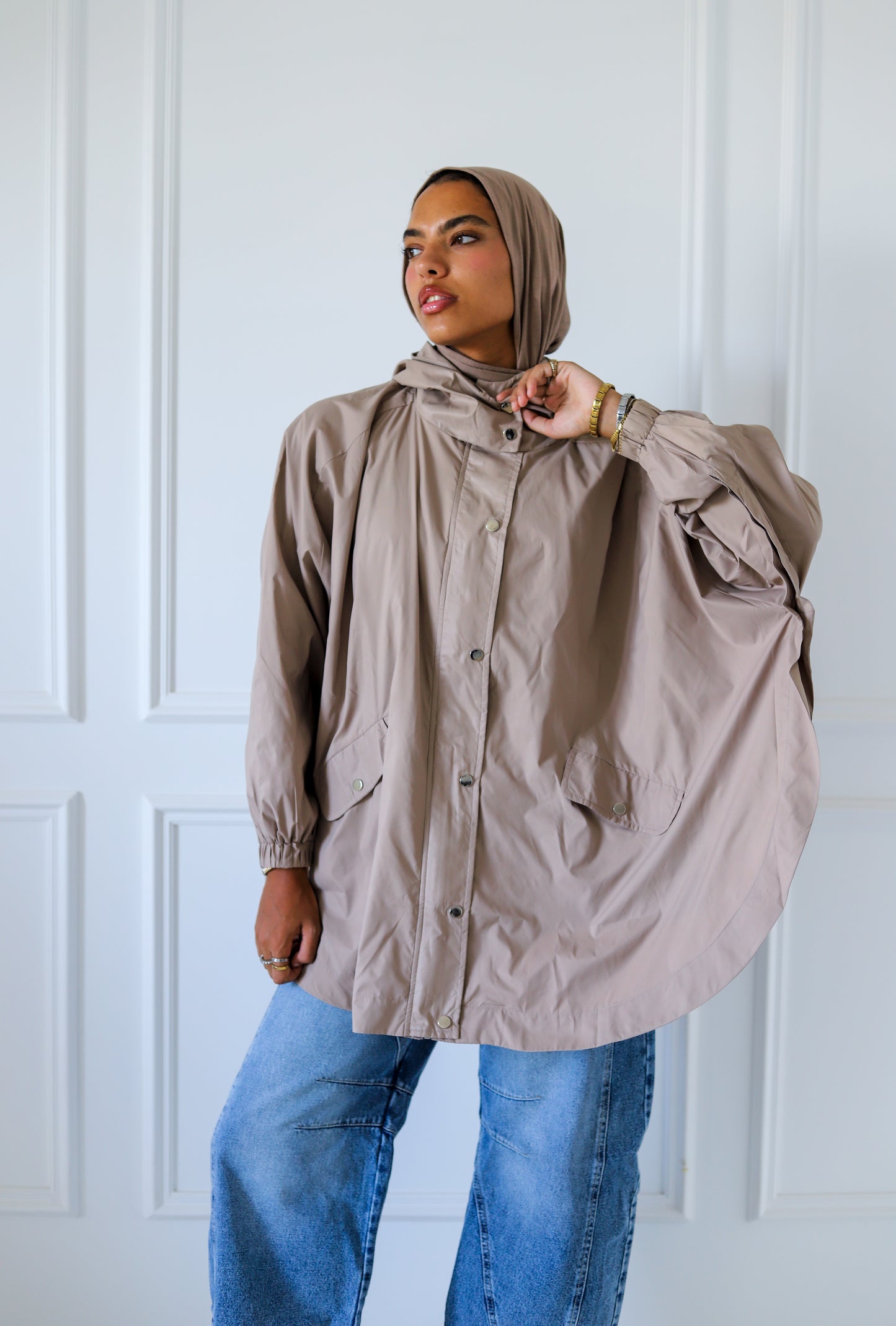 Wingo Waterproof Jacket — Beige