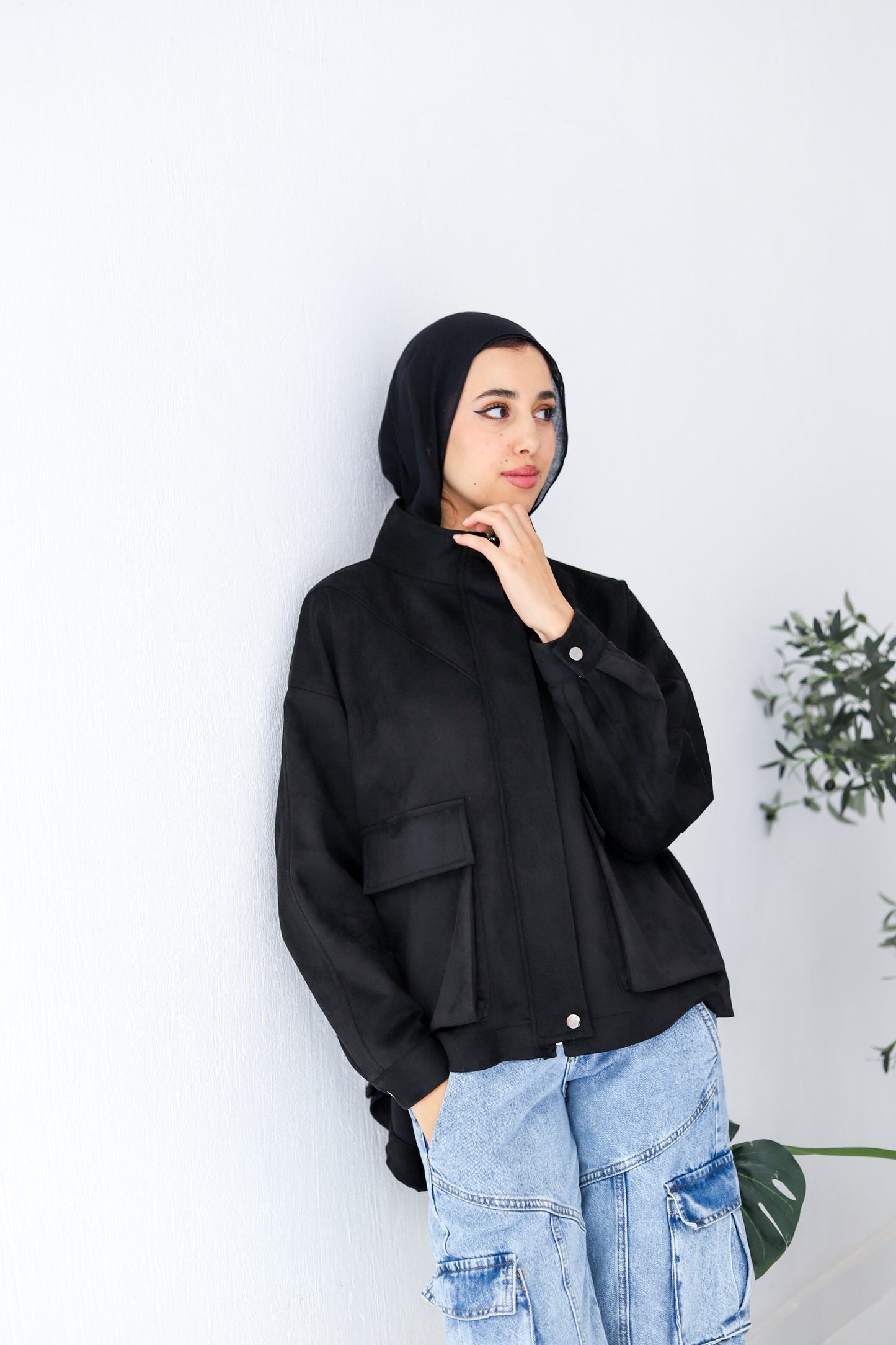 All Around Suede Jacket – Black