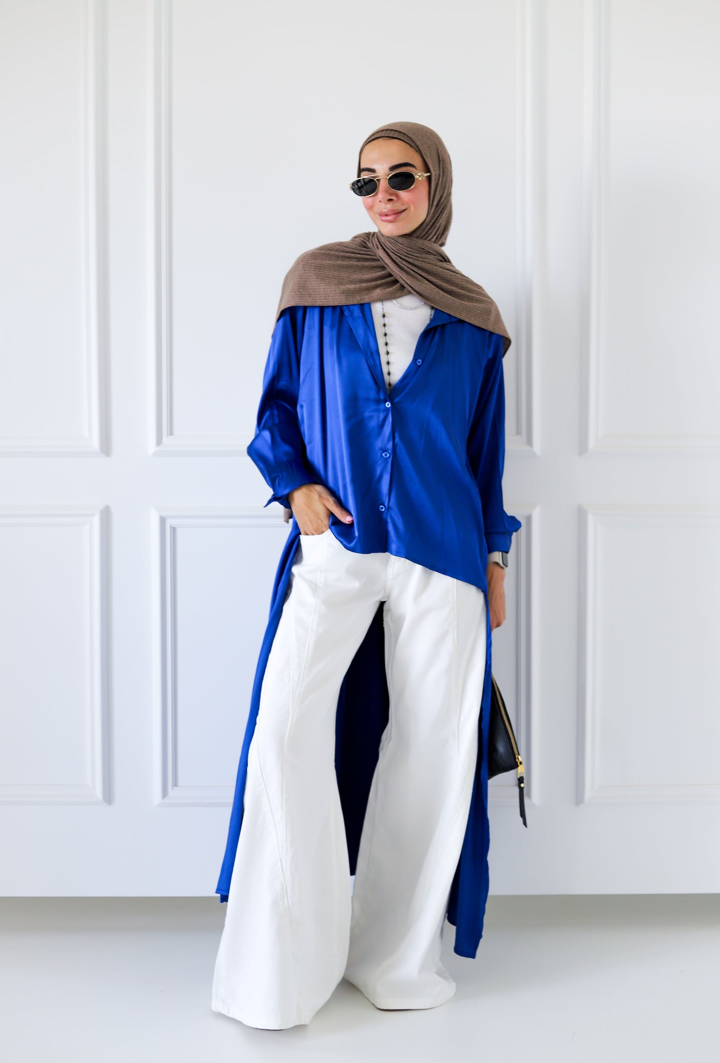 Asymmetric Shirt — Royal Blue