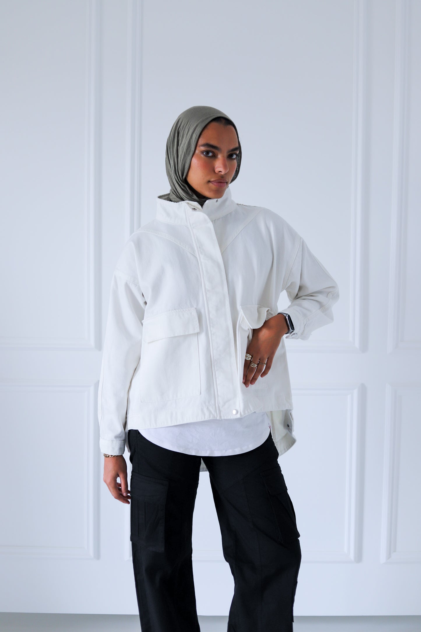 Casual Cruiser Denim Jacket — Offwhite