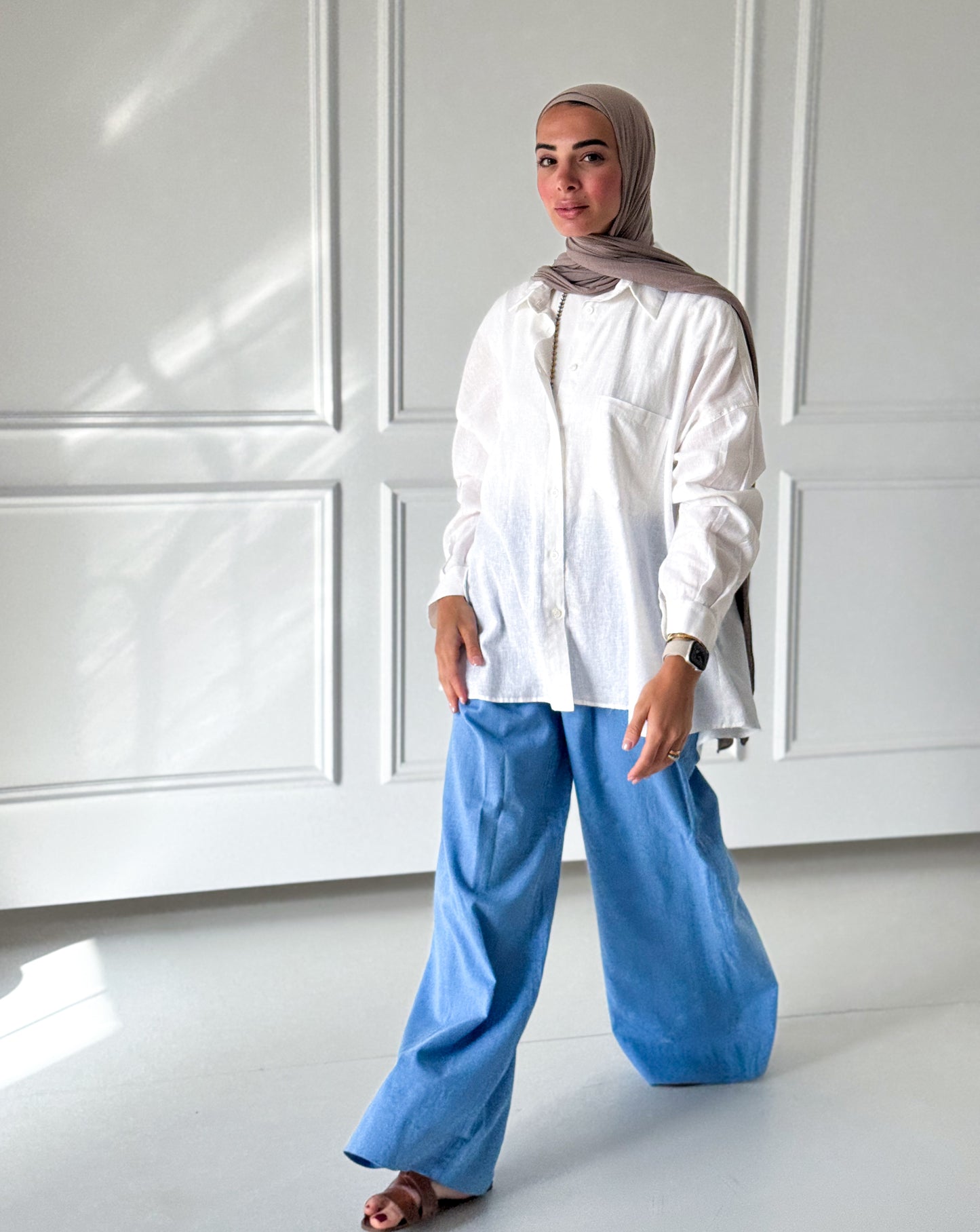 Sufeya Linen Shirt — Offwhite