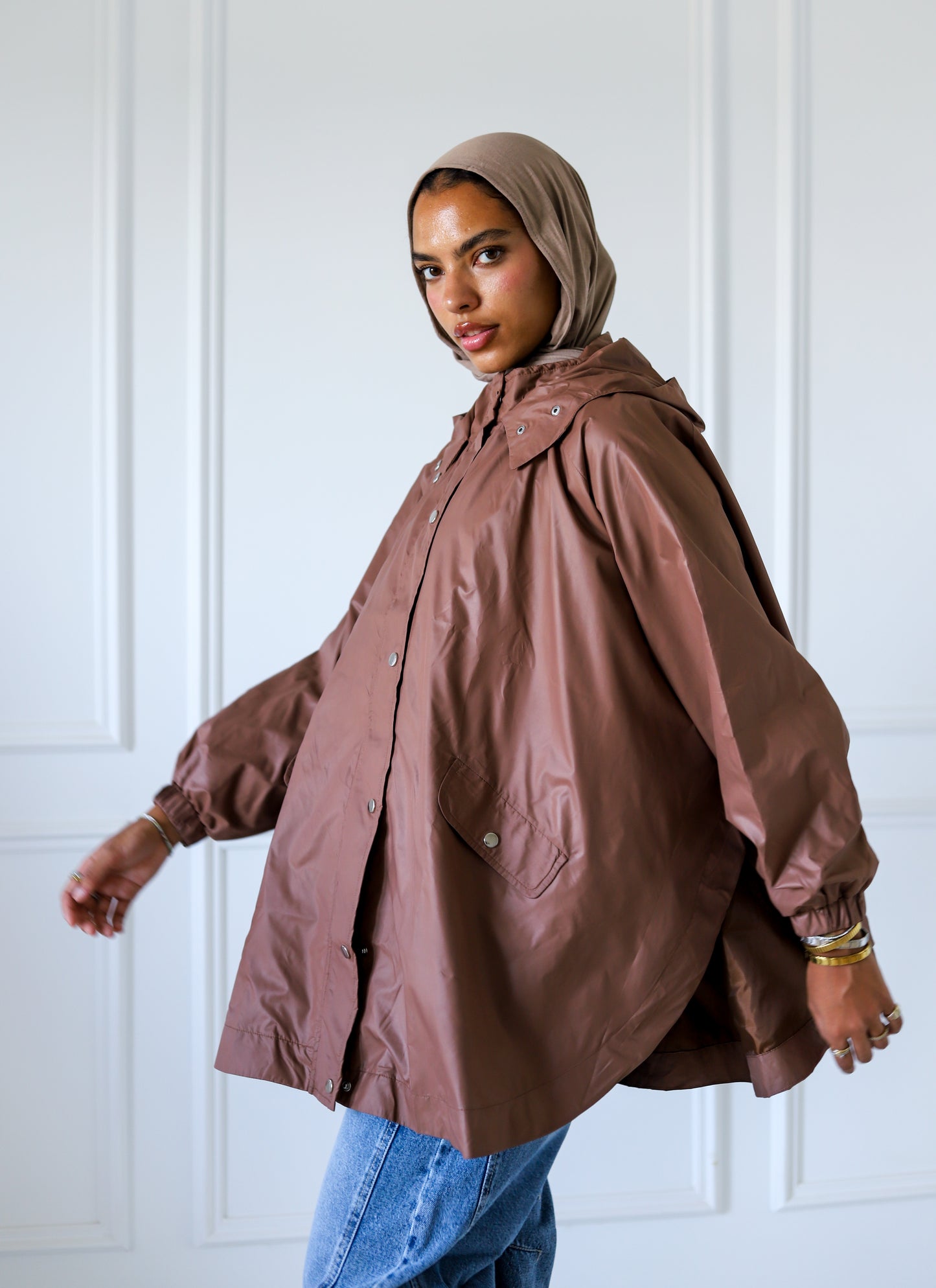 Wingo Waterproof Jacket — Brown