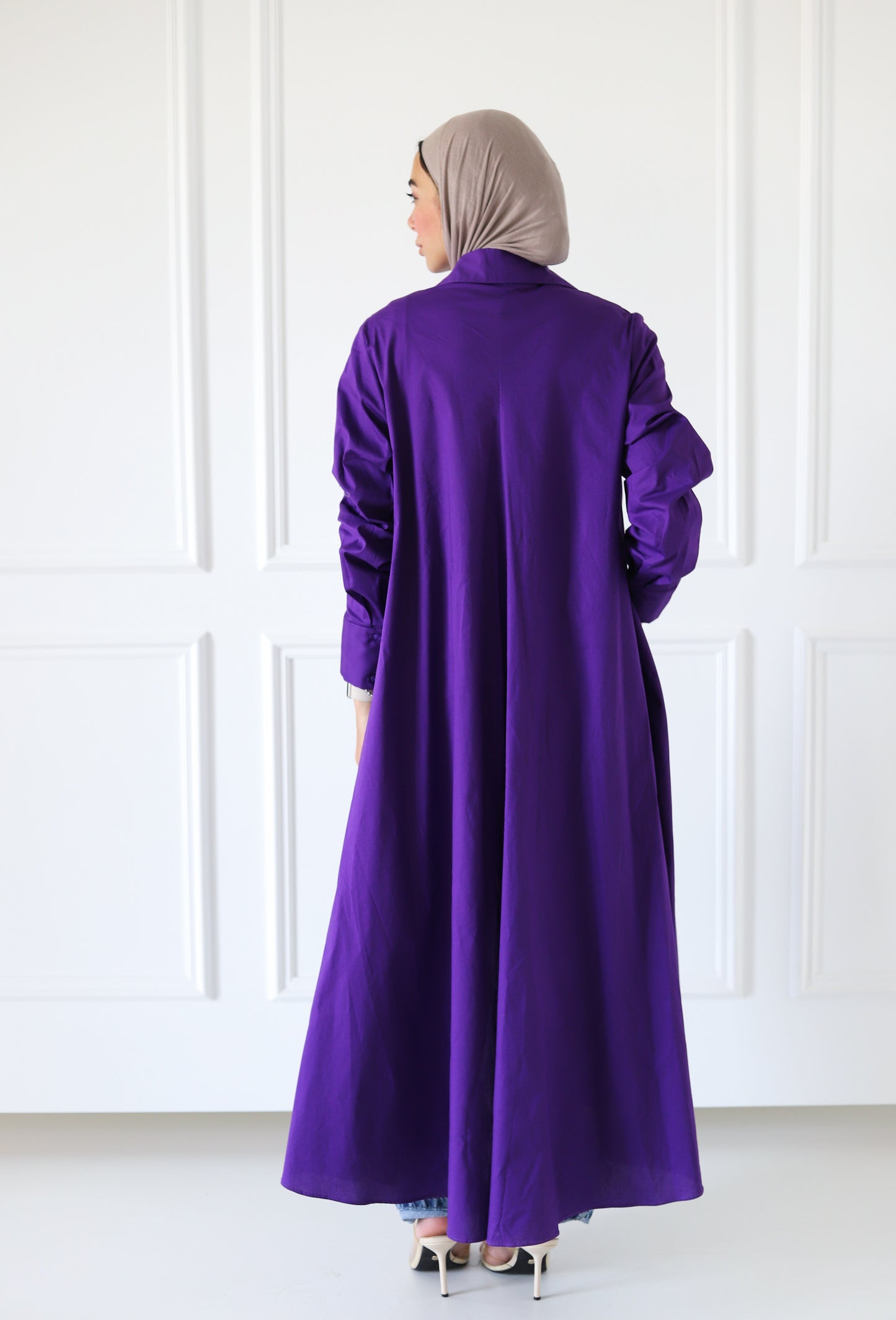 Flowy Long Shirt — Purple