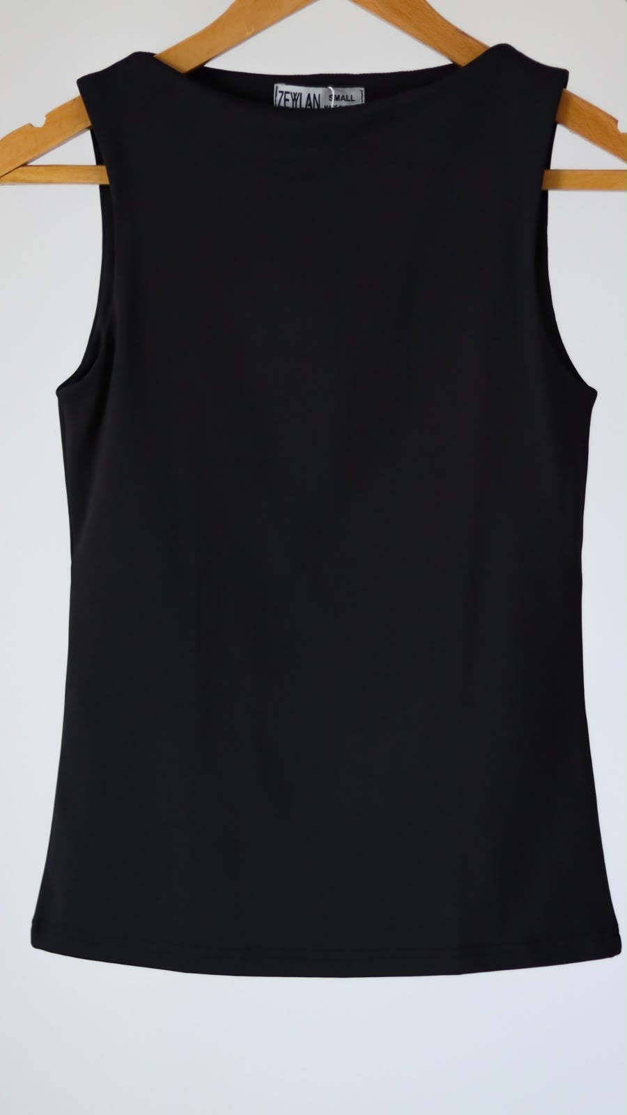 Ribbed Under Top — Black