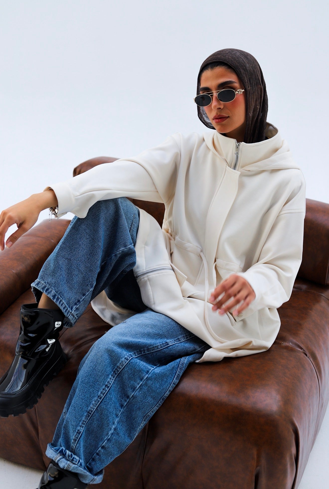 Cloud Long Jacket — Offwhite