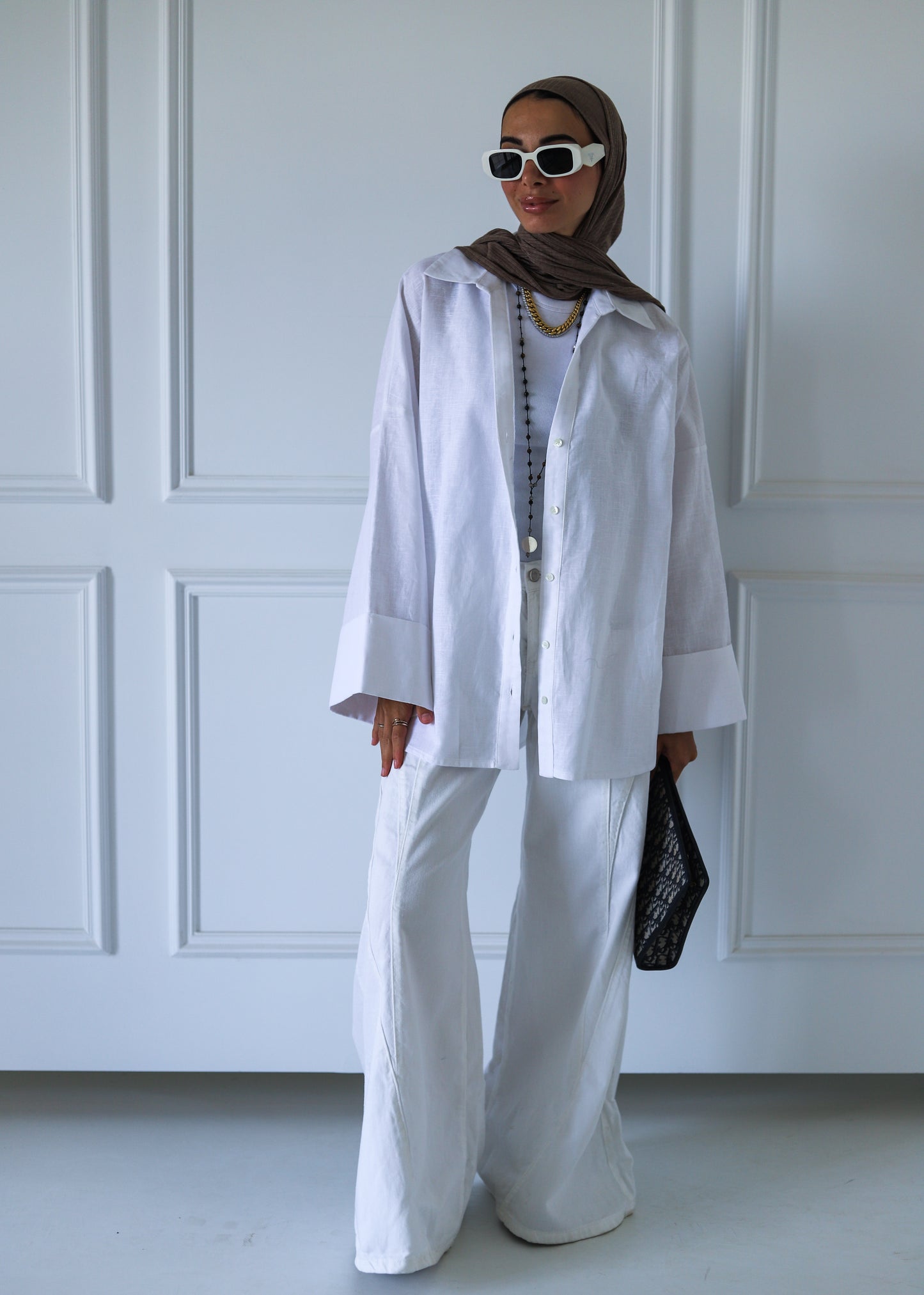 Luna Linen Shirt — Offwhite