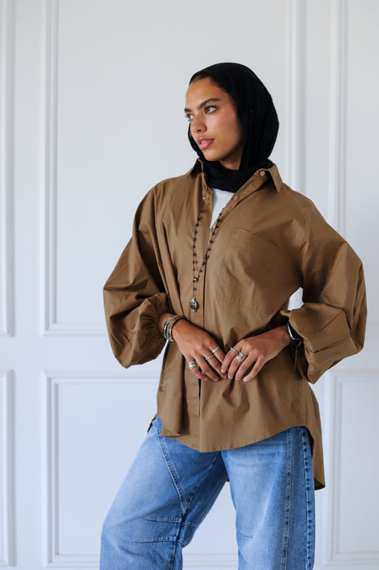 Jumper Sleeves Shirt — Cafe