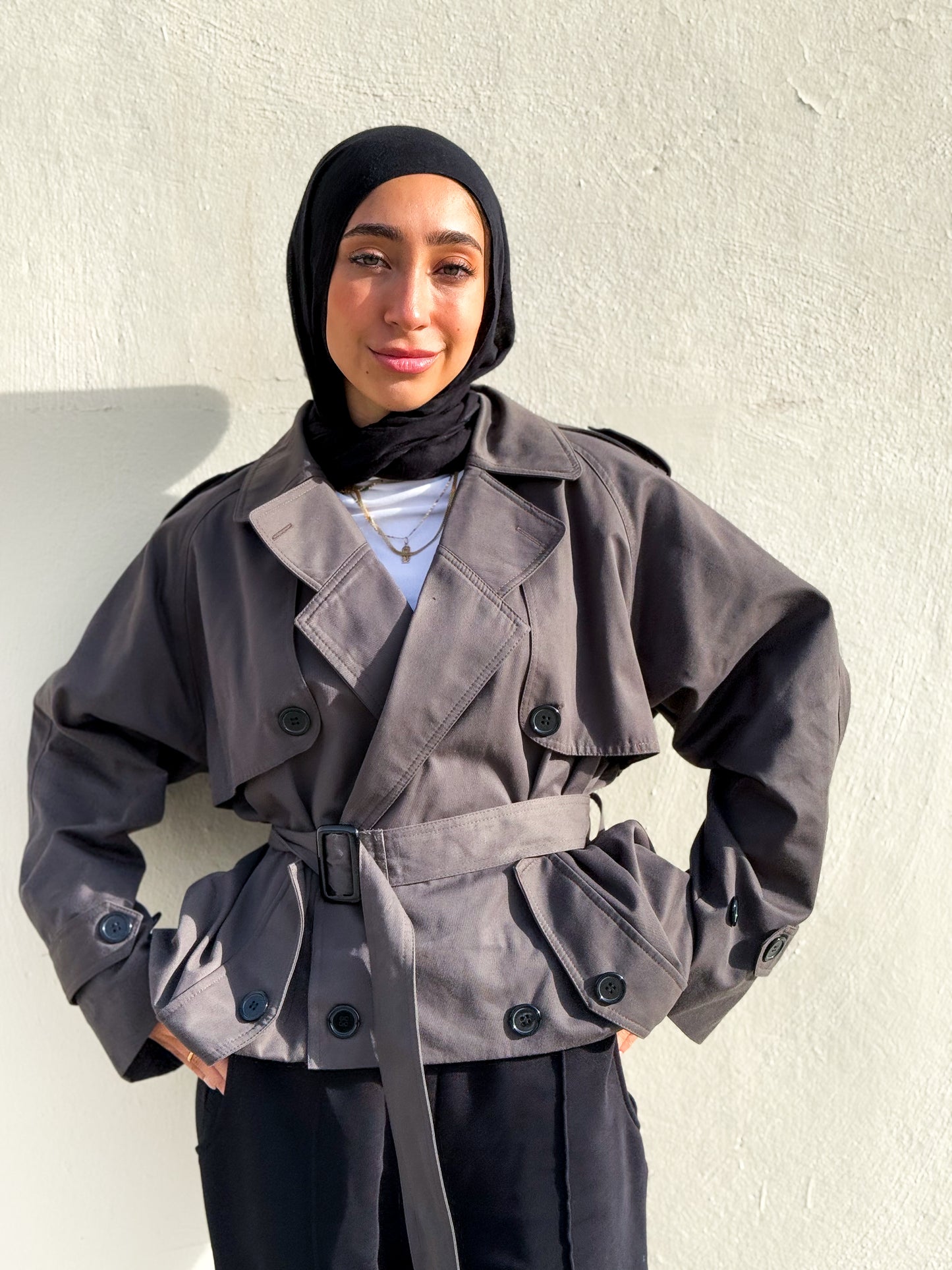 Keeper Trench Jacket – Dark Grey