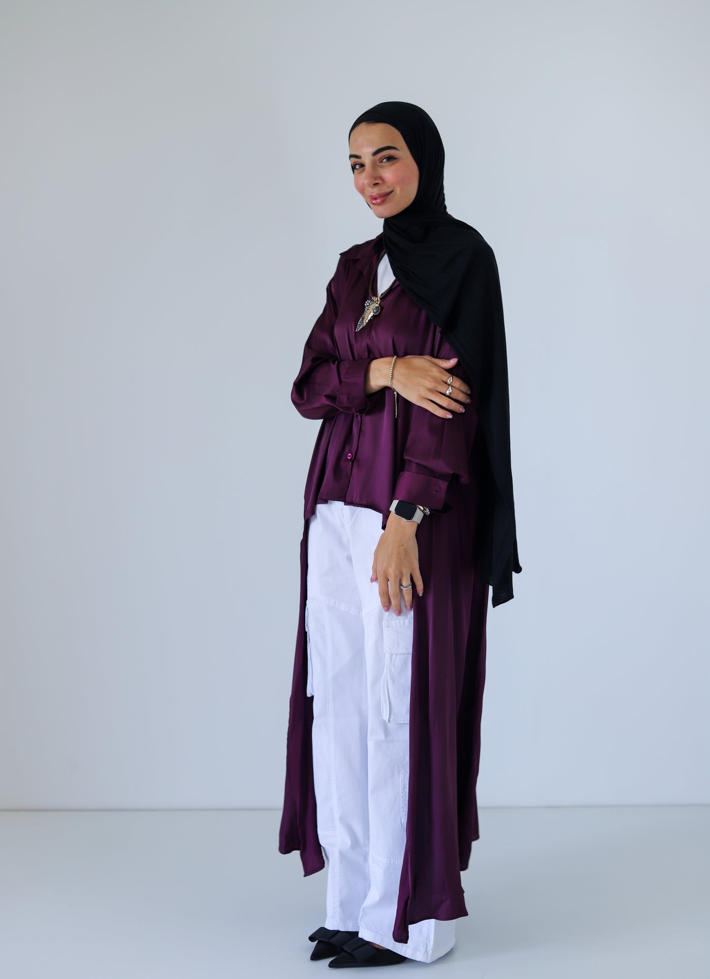 Asymmetric Shirt — Purple