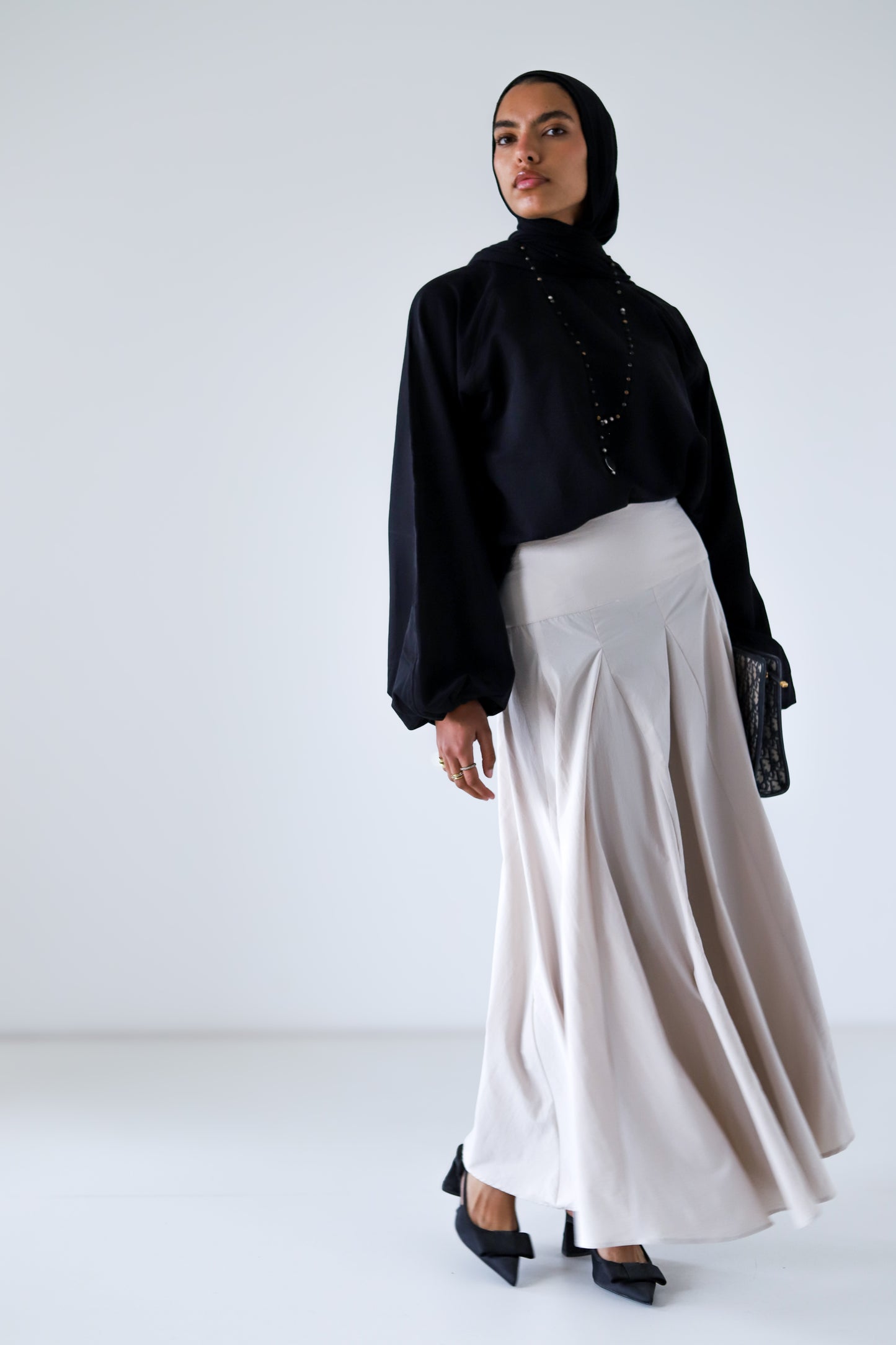 Cloudline Skirt — Beige