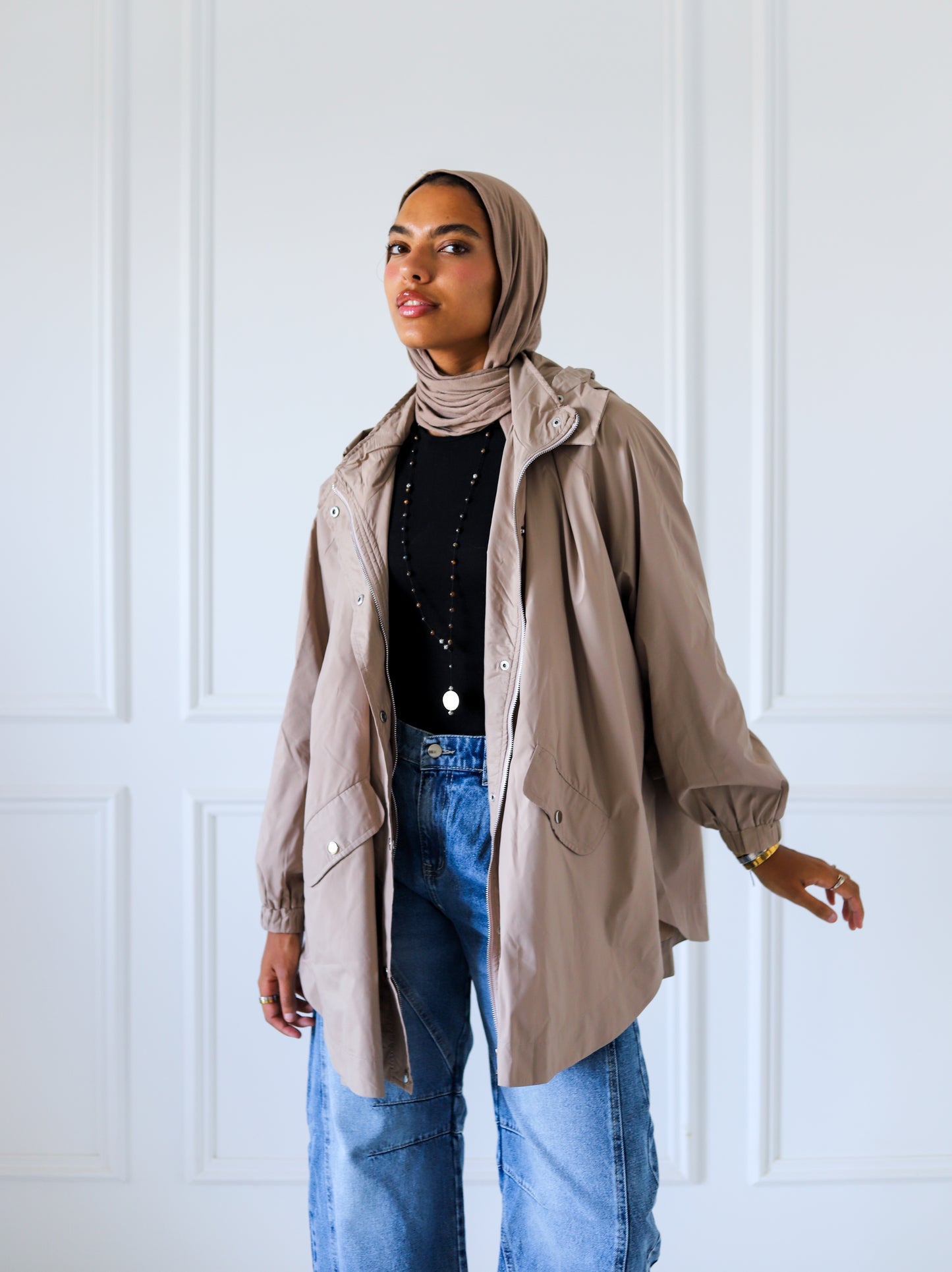 Wingo Waterproof Jacket — Beige