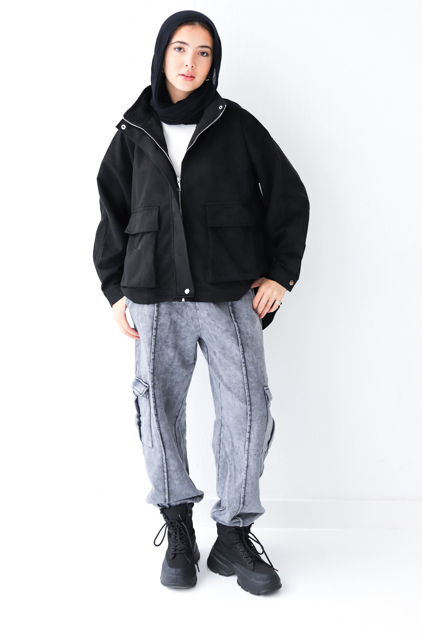 All Around Suede Jacket – Black