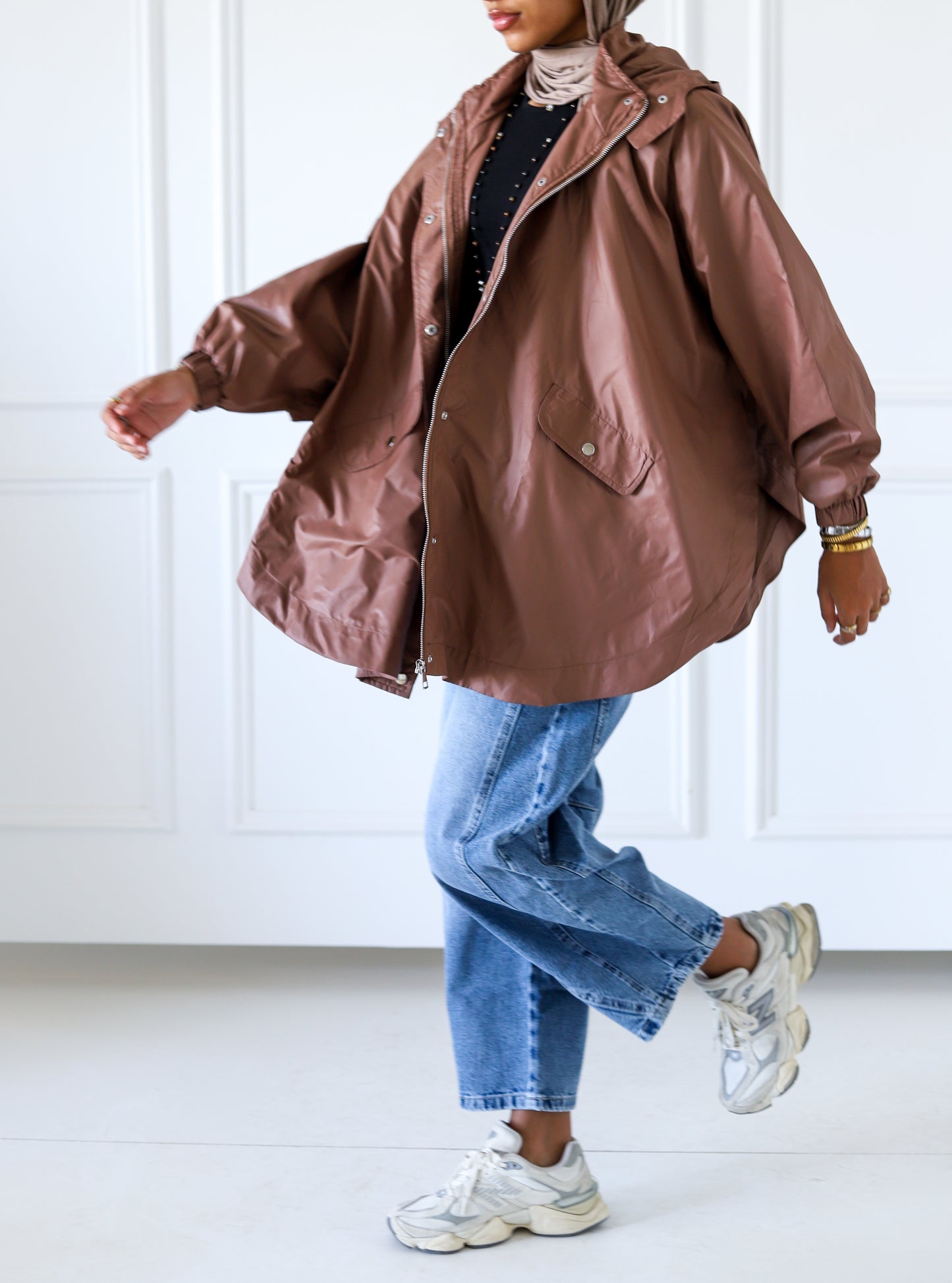 Wingo Waterproof Jacket — Brown