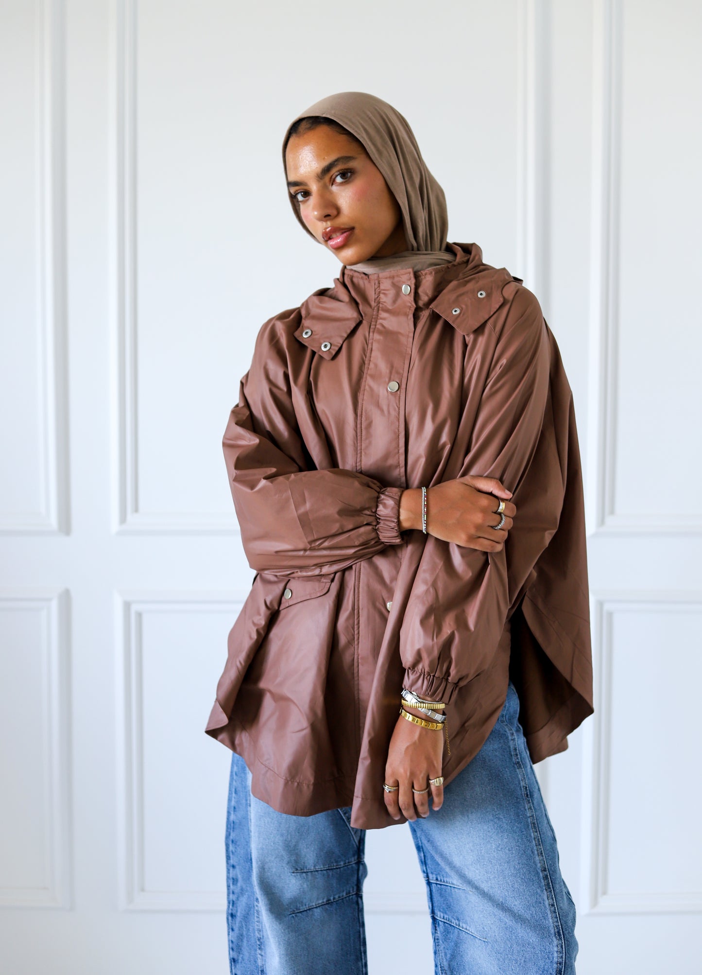 Wingo Waterproof Jacket — Brown