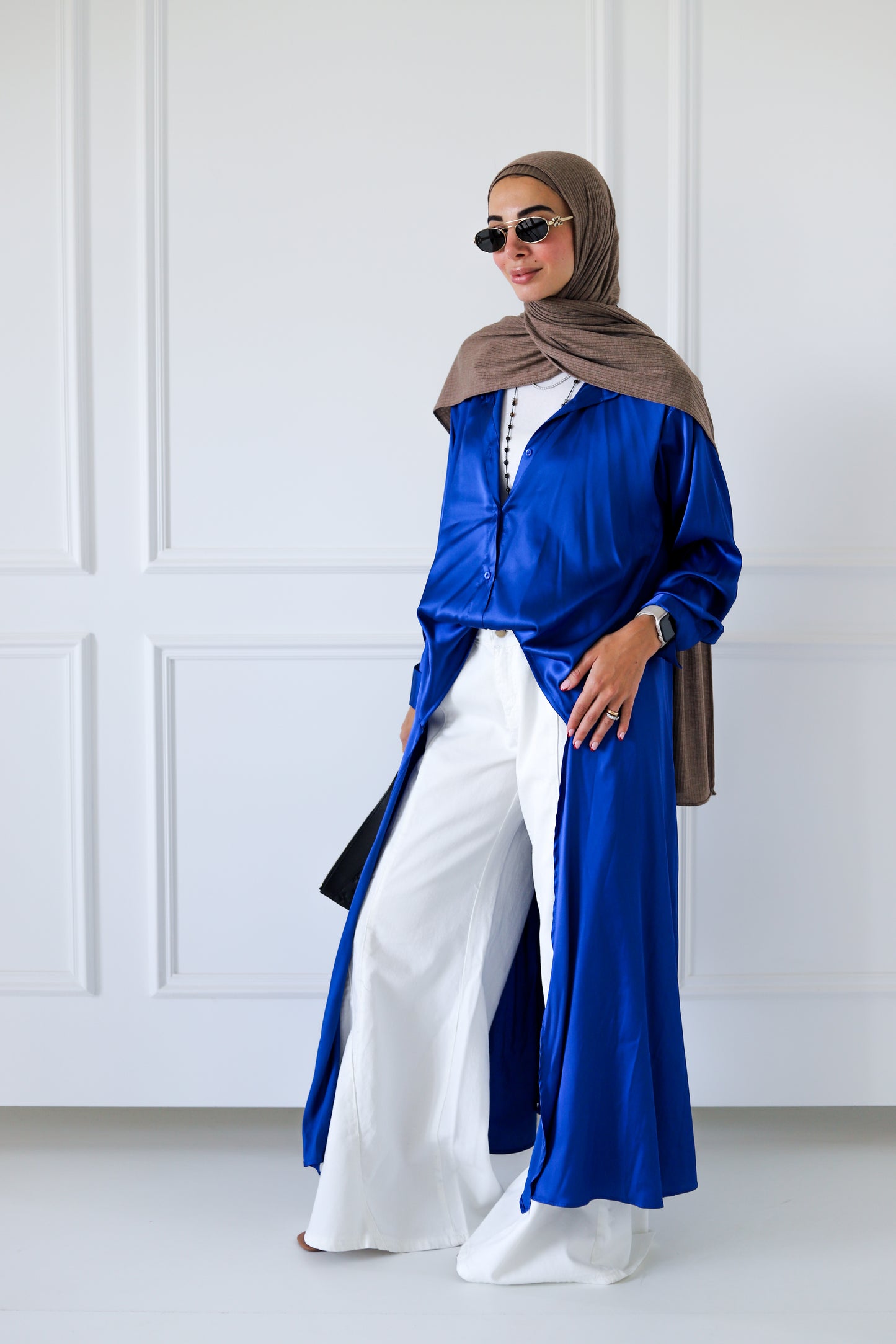 Asymmetric Shirt — Royal Blue