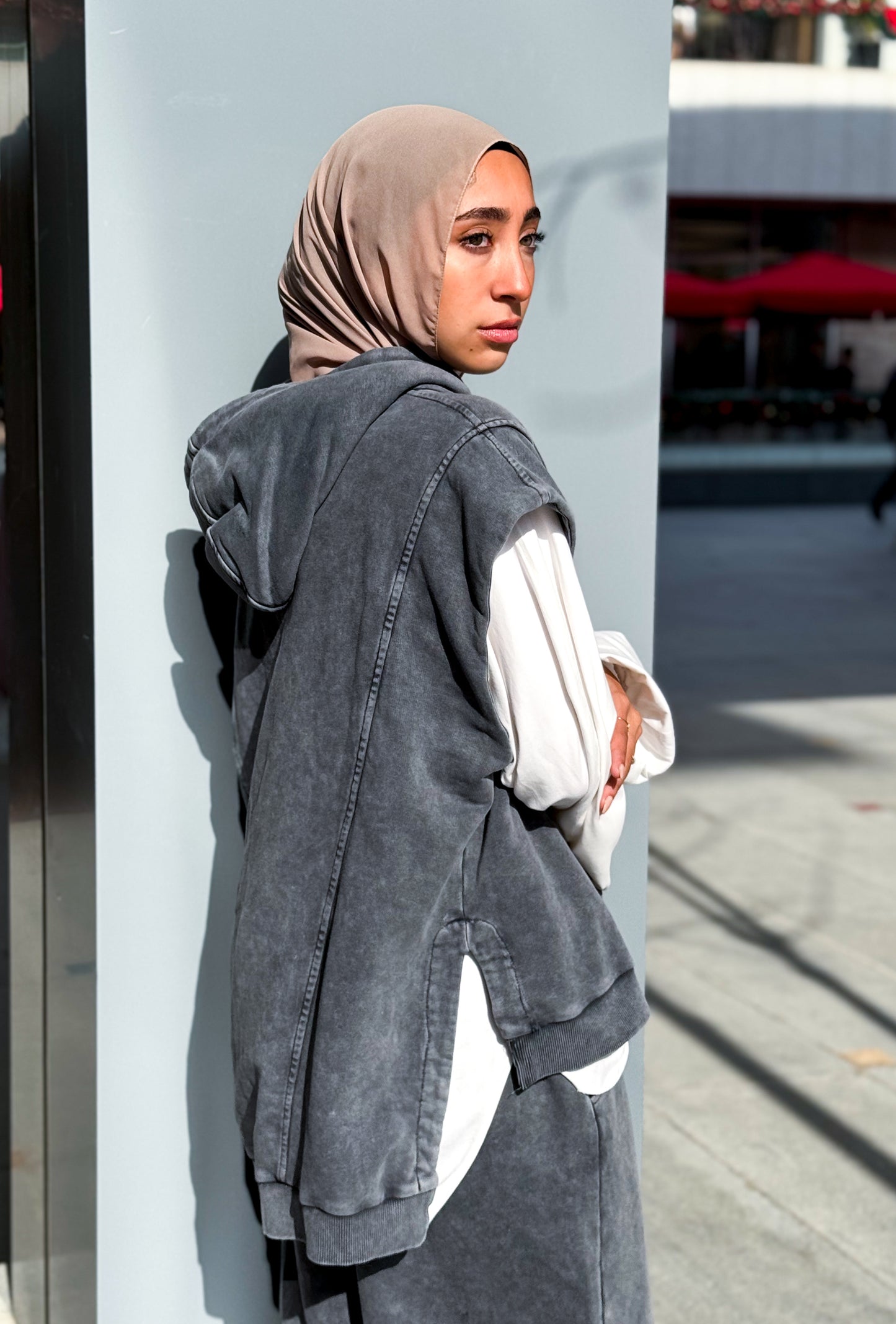 Feeling My Best Vest — Washed Grey