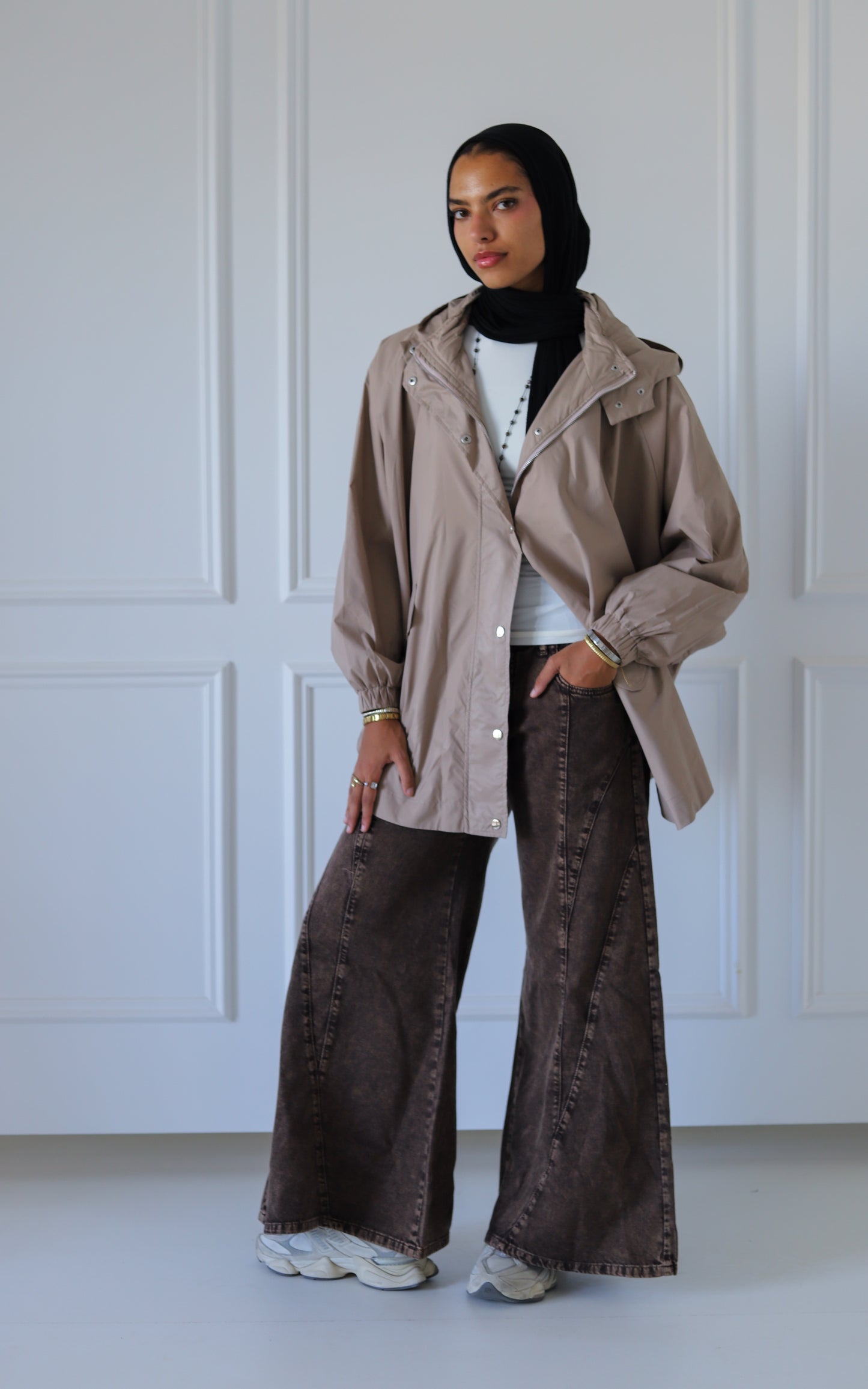 Zendaya Extra Wide Pants — Brown