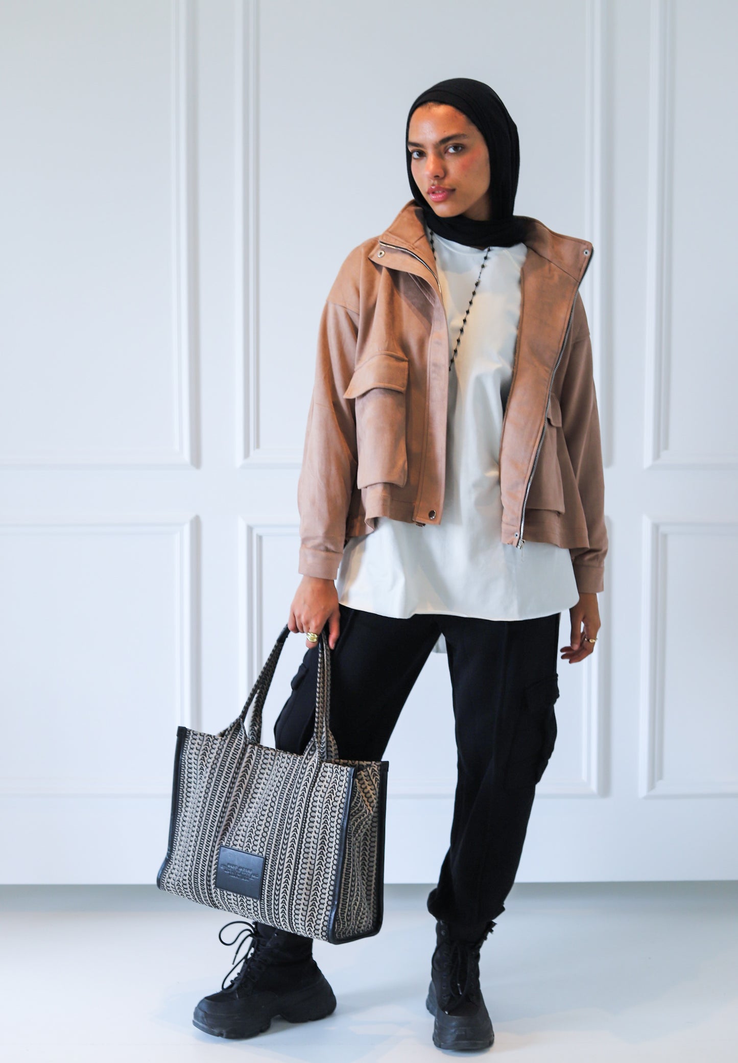 All Around Suede Jacket – Beige