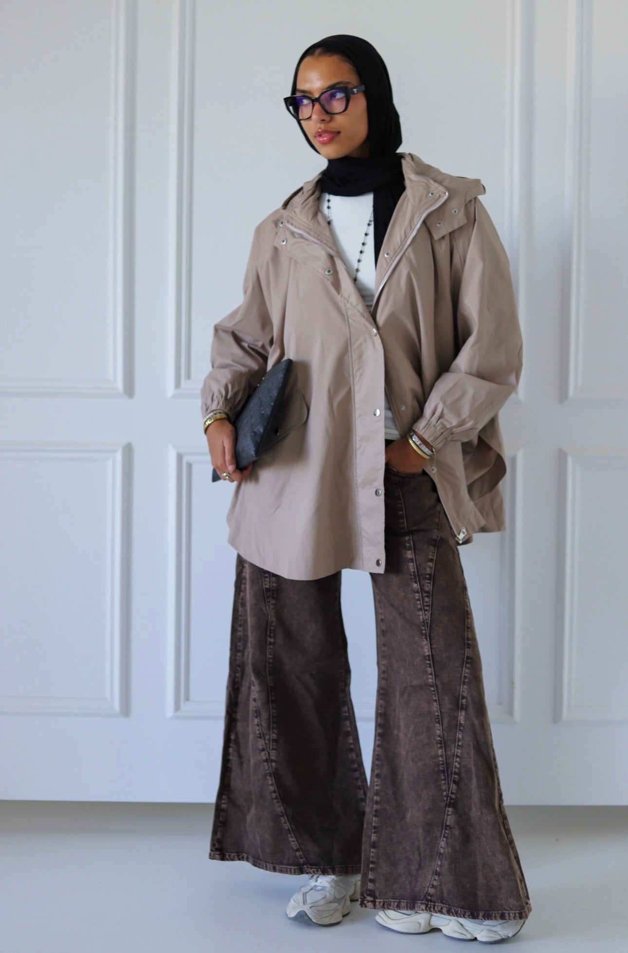 Zendaya Extra Wide Pants — Brown
