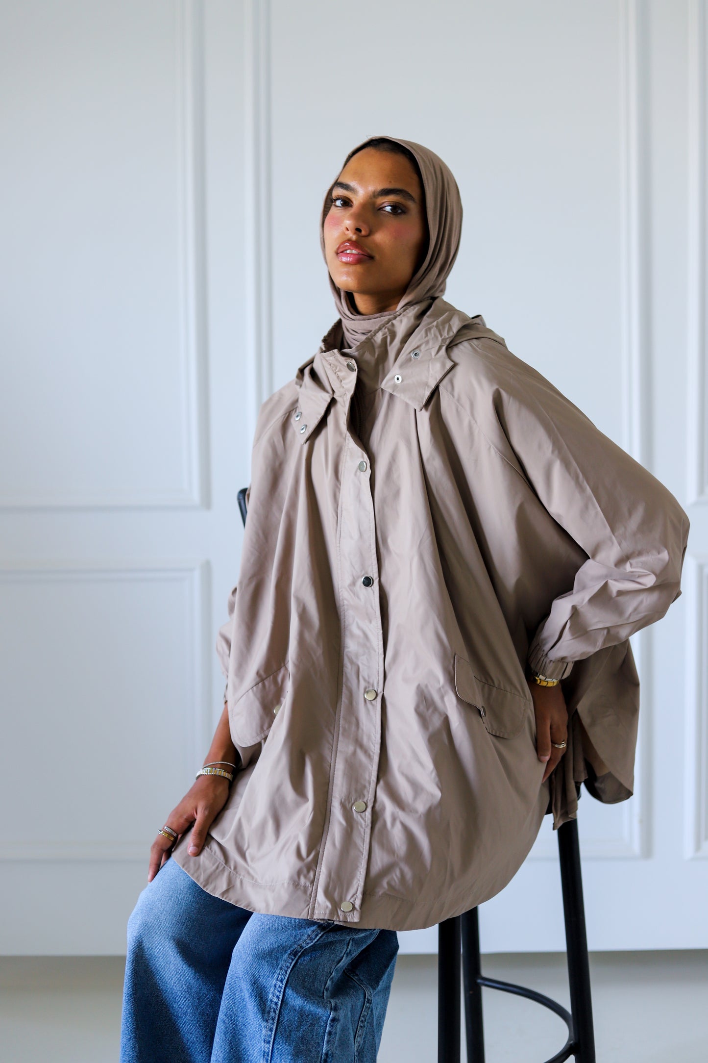 Wingo Waterproof Jacket — Beige
