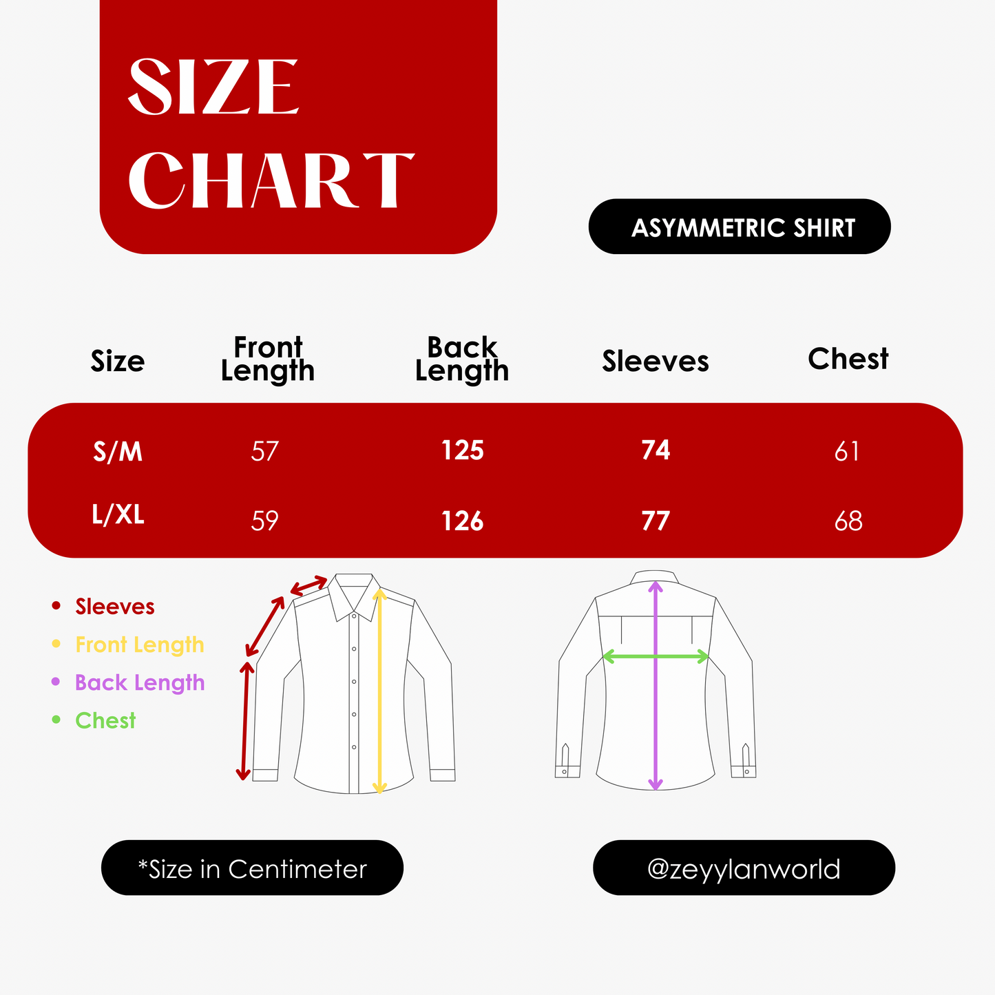 Asymmetric Shirt — Royal Blue