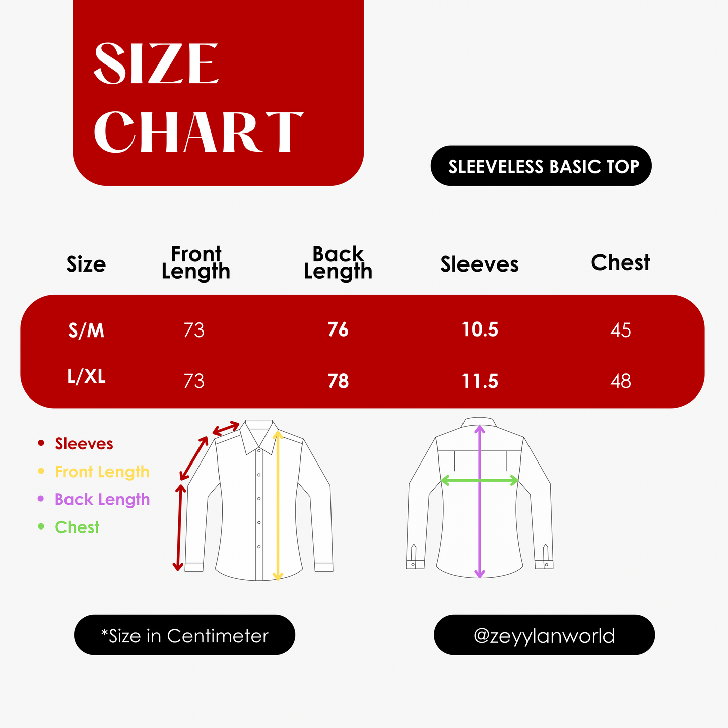 Basic Sleeveless Top - Offwhite