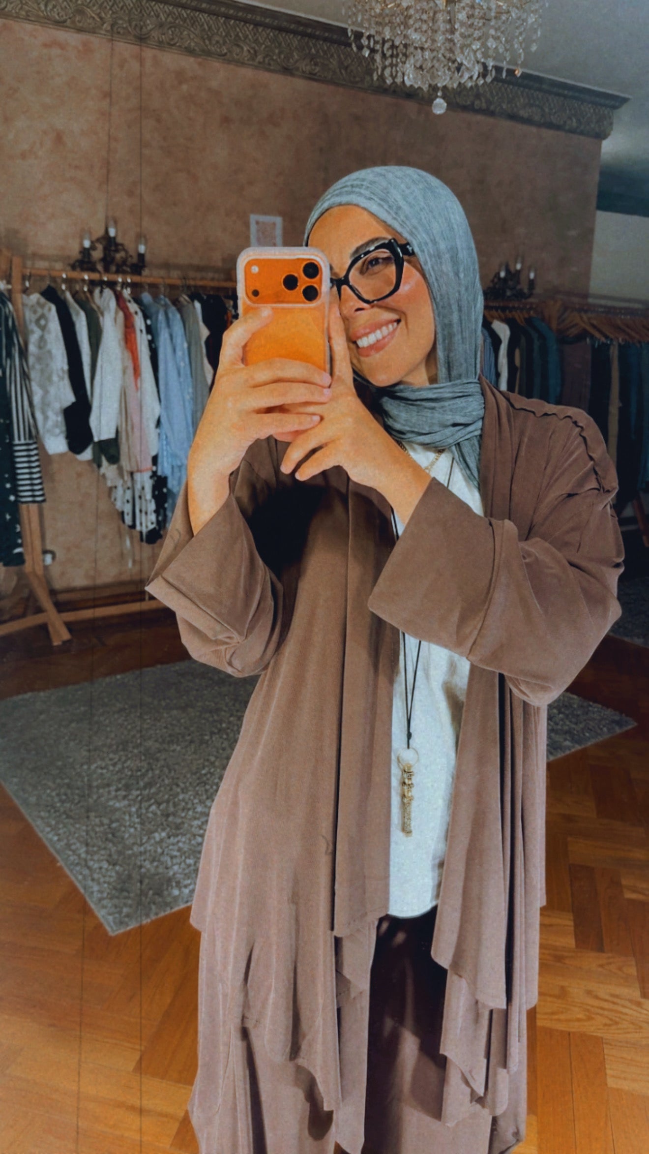 Open Front Balloon Set — Brown