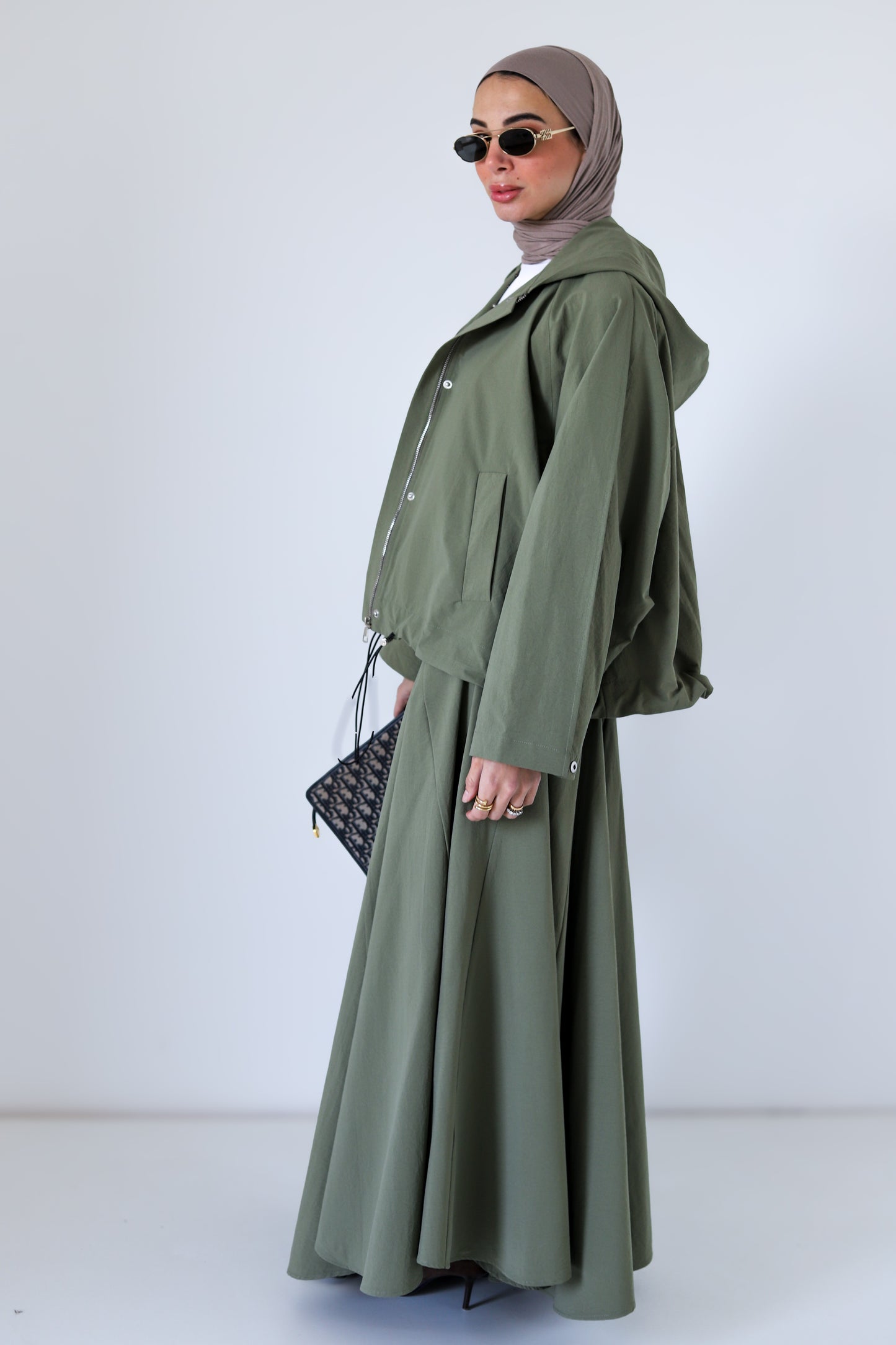 Cloudline Skirt — Olive