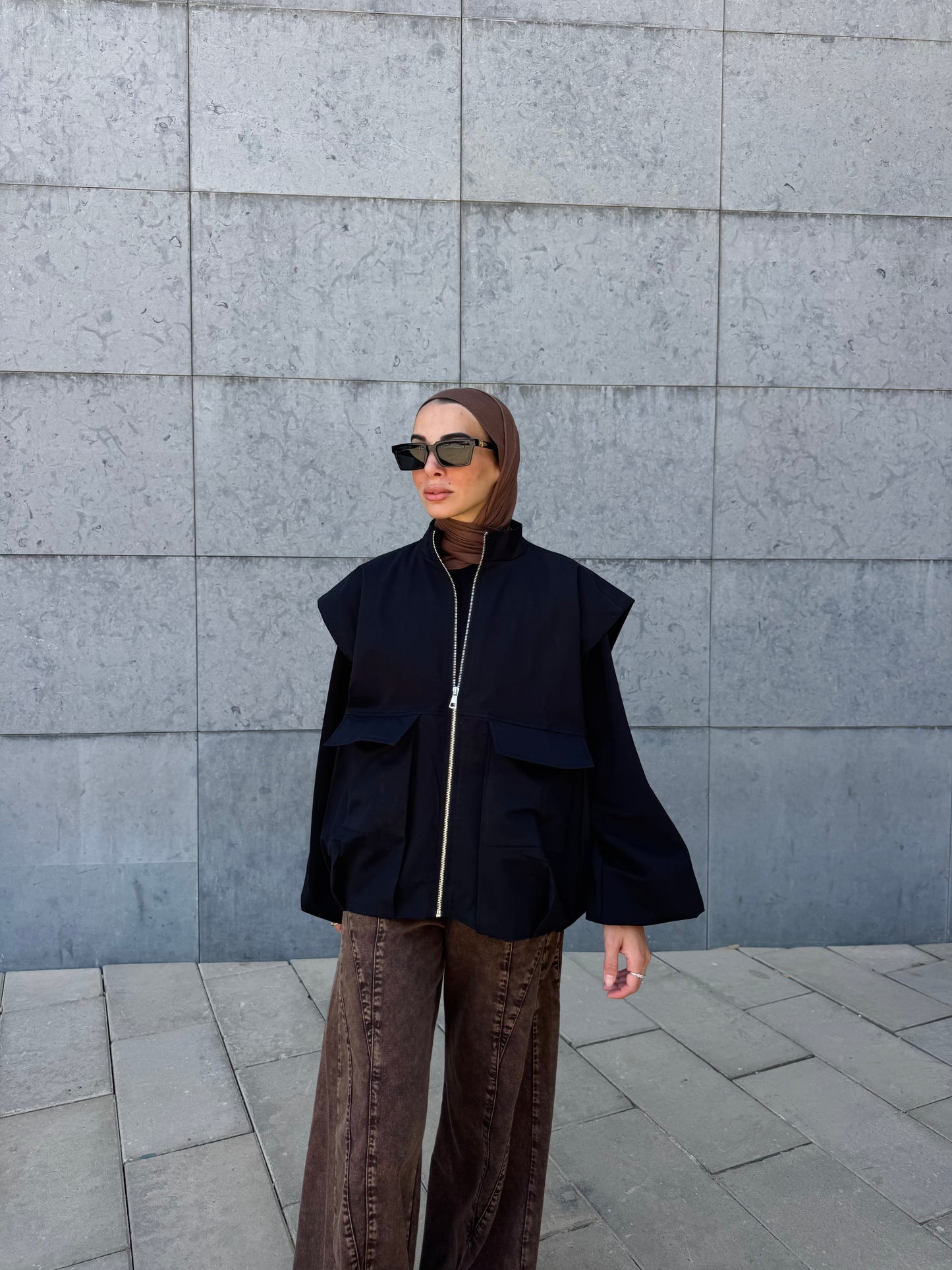 Bomber Vest — Black