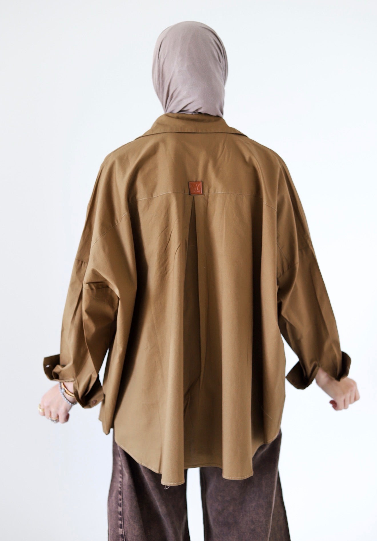 Street-style Shirt — Brown