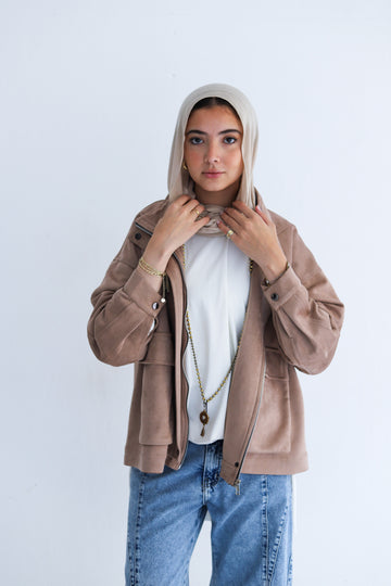 All Around Suede Jacket – Cafe