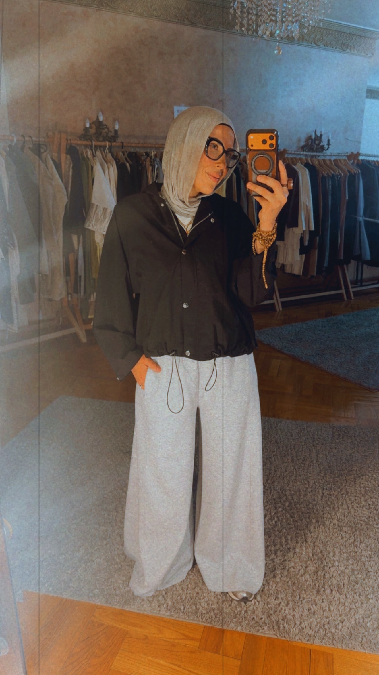 Xtra Wide Ribbed Pants — Grey