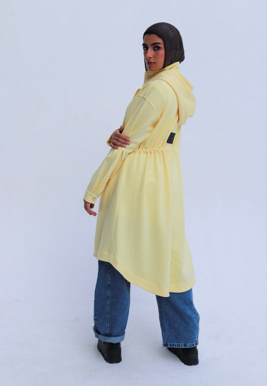 Cloud Long Jacket — Butter Yellow