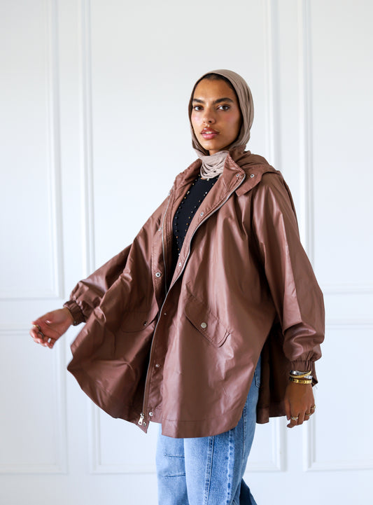 Wingo Waterproof Jacket — Brown