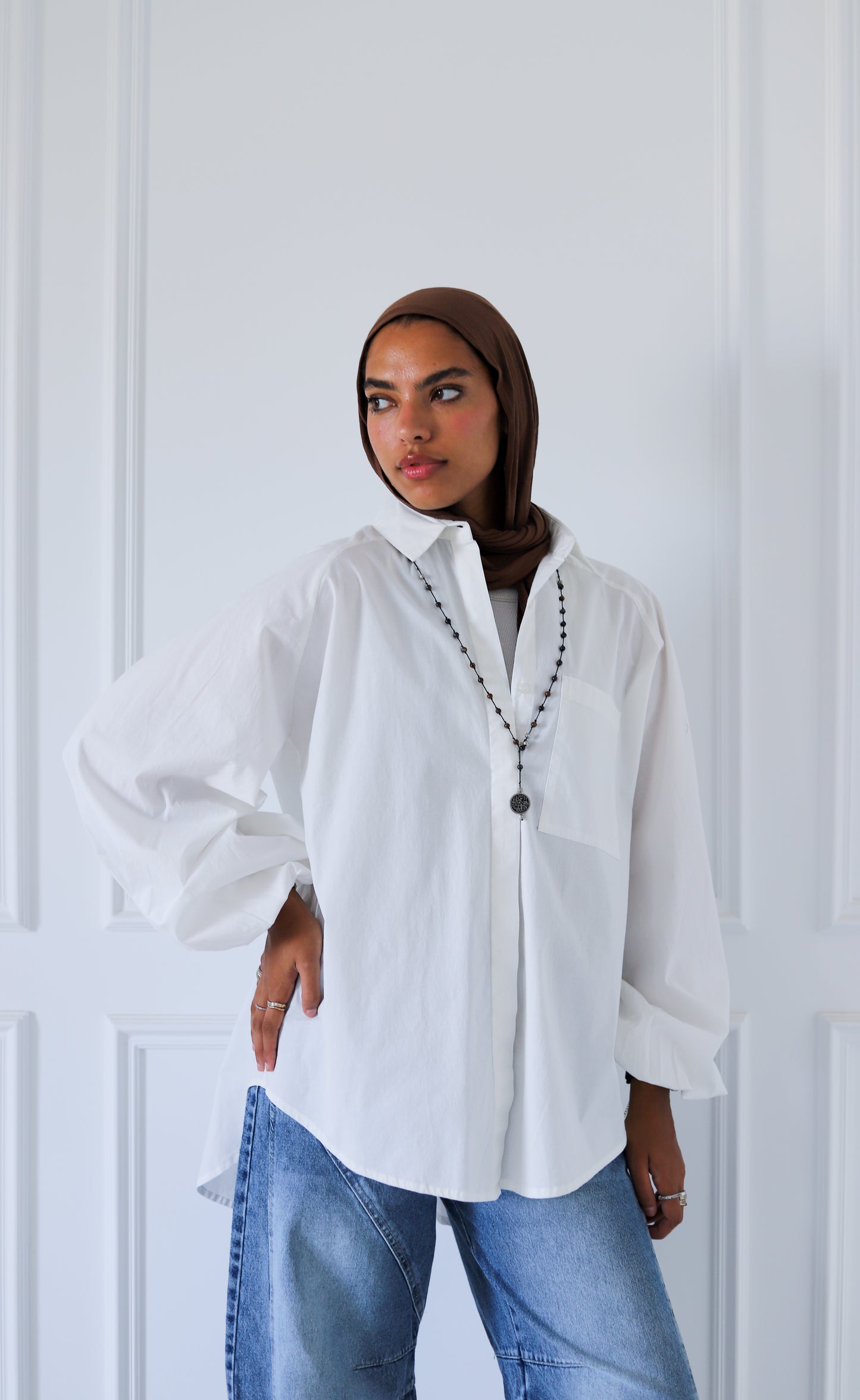 Jumper Sleeves Shirt - Offwhite