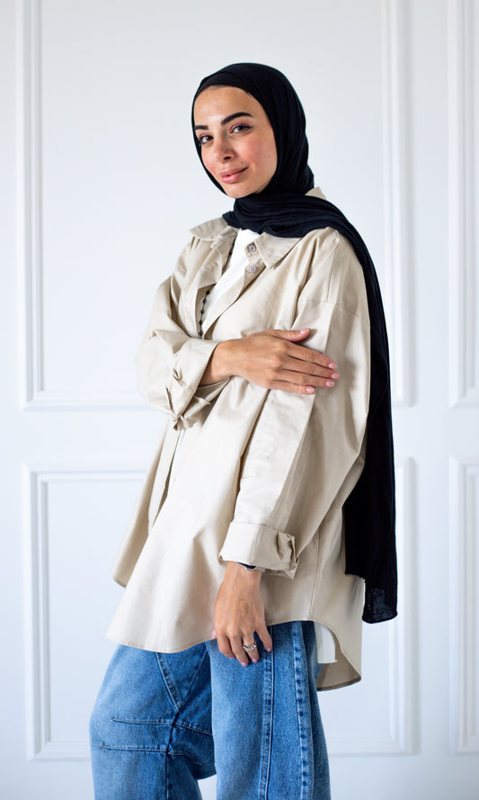 Basically Basic Shirt — Beige