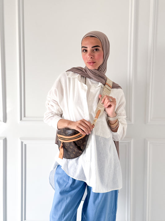 Sufeya Linen Shirt — Offwhite