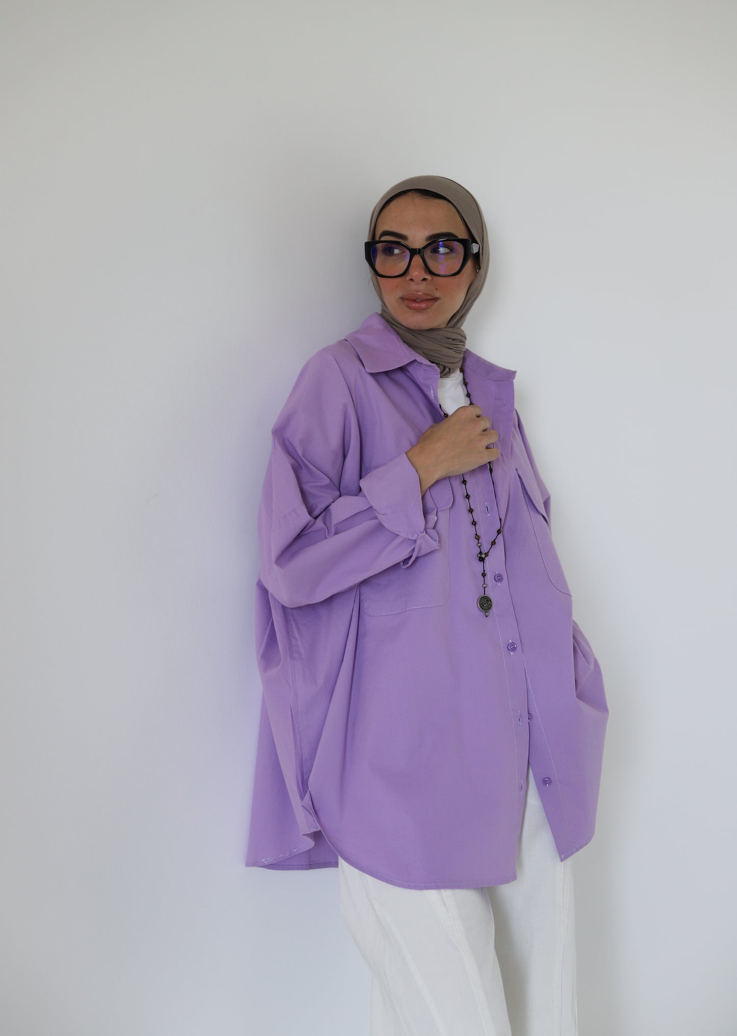 Street-style Shirt — Lilac