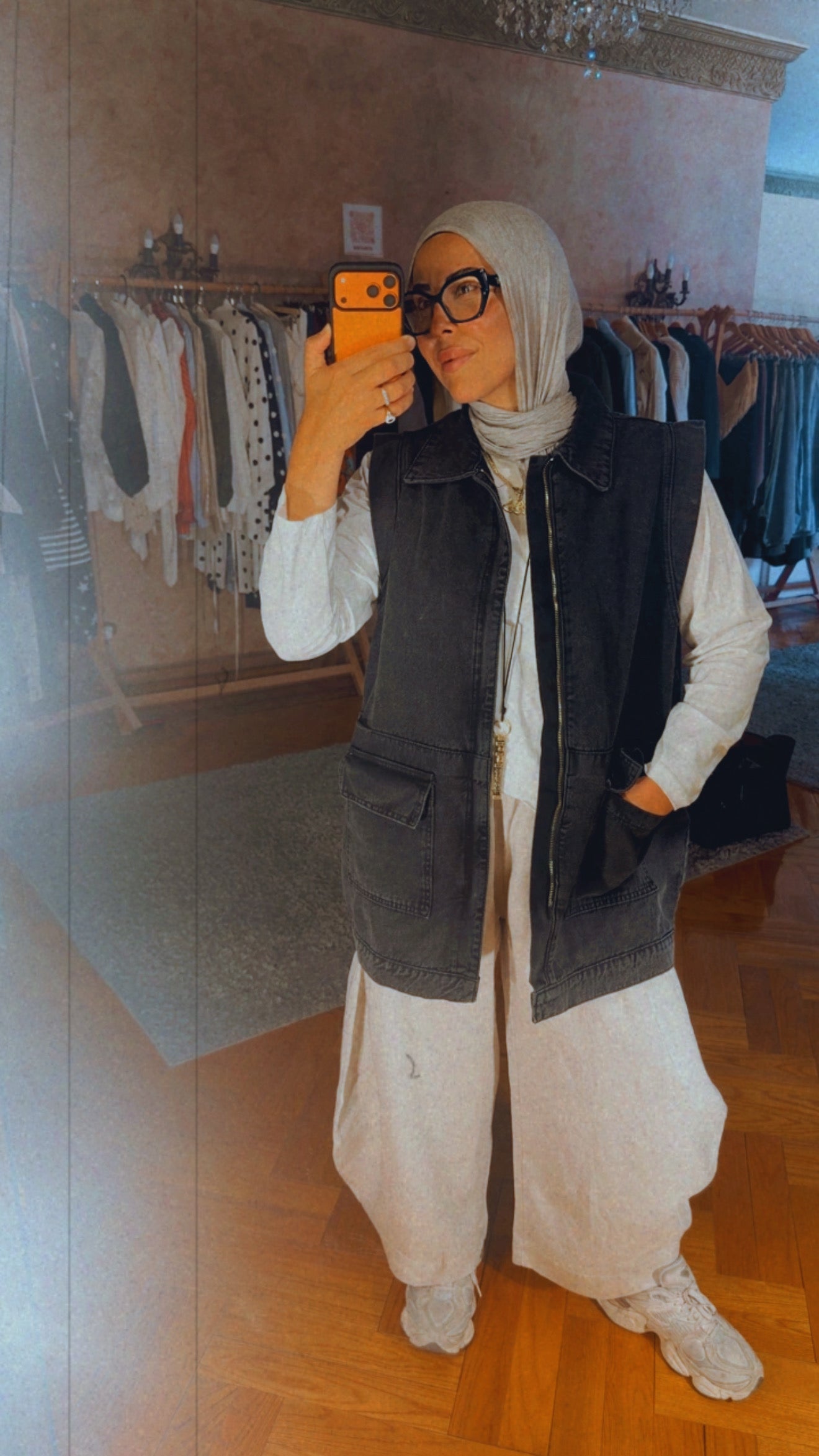 Denim Days Vest — Black