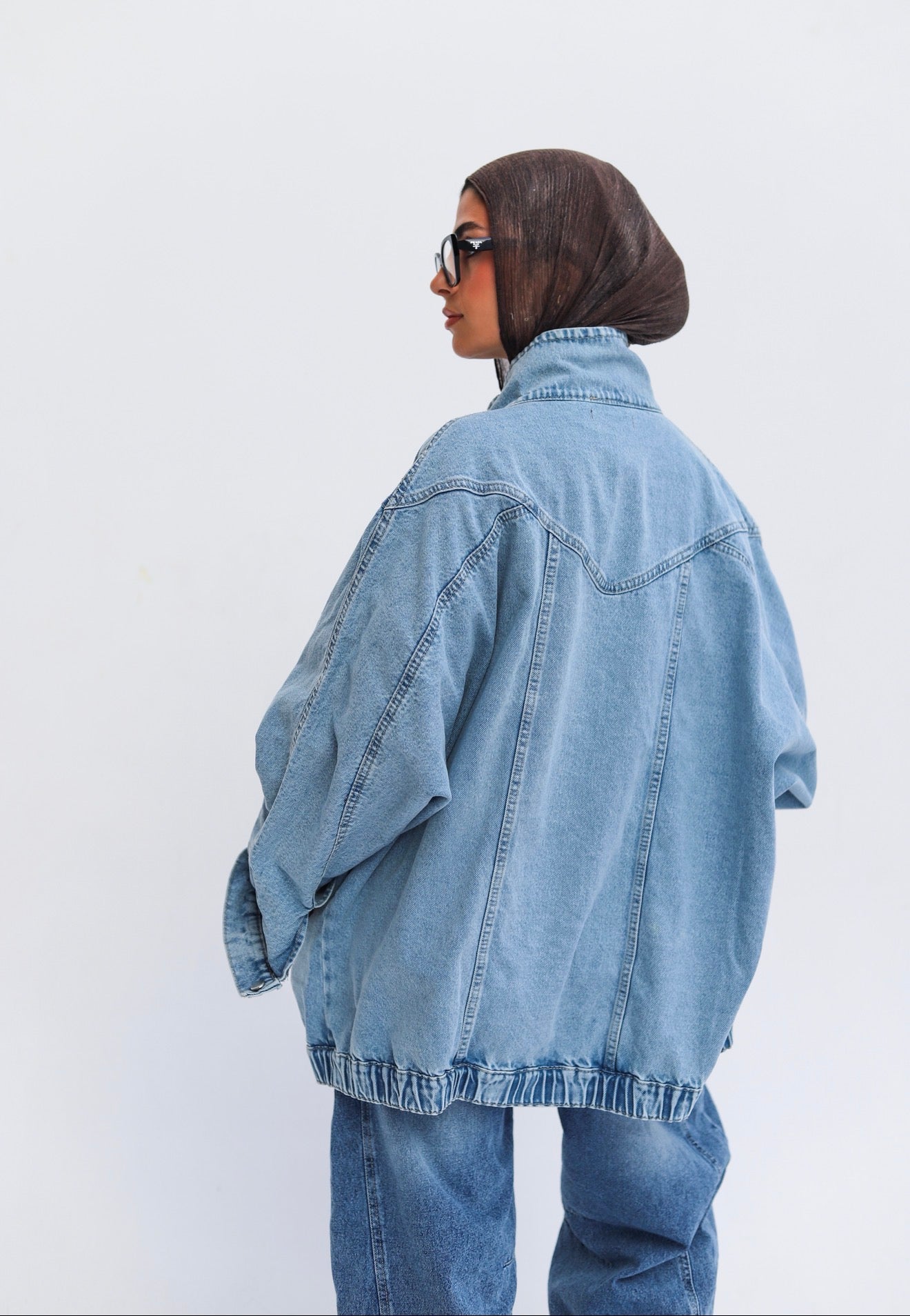 Huggie Denim Jacket — Blue