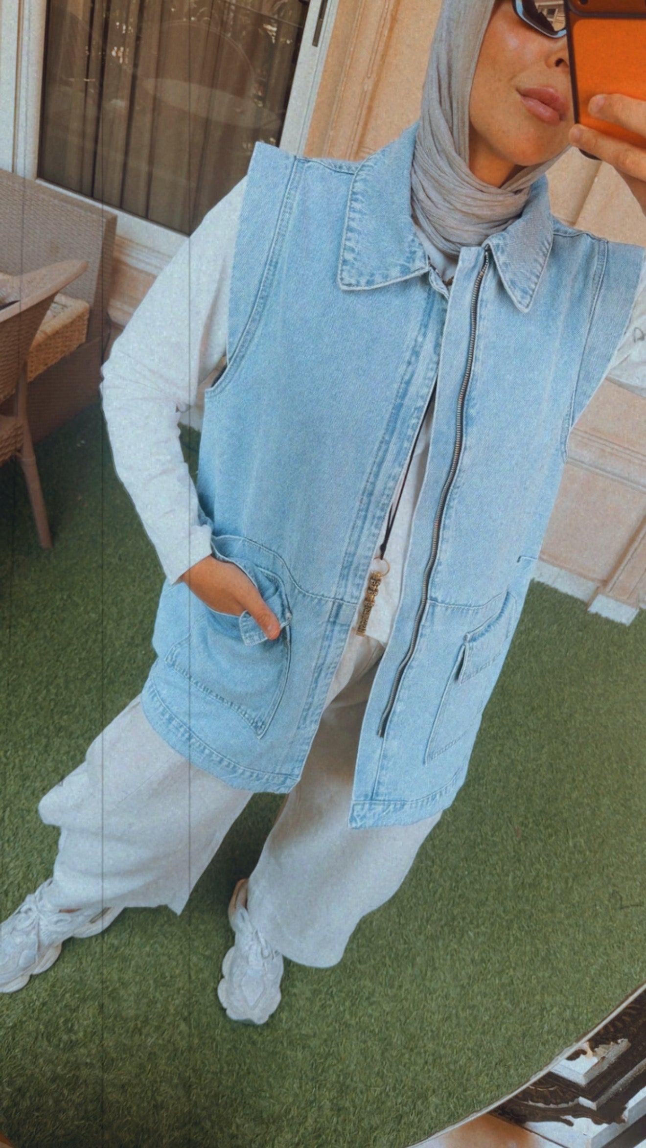 Denim Days Vest — Blue