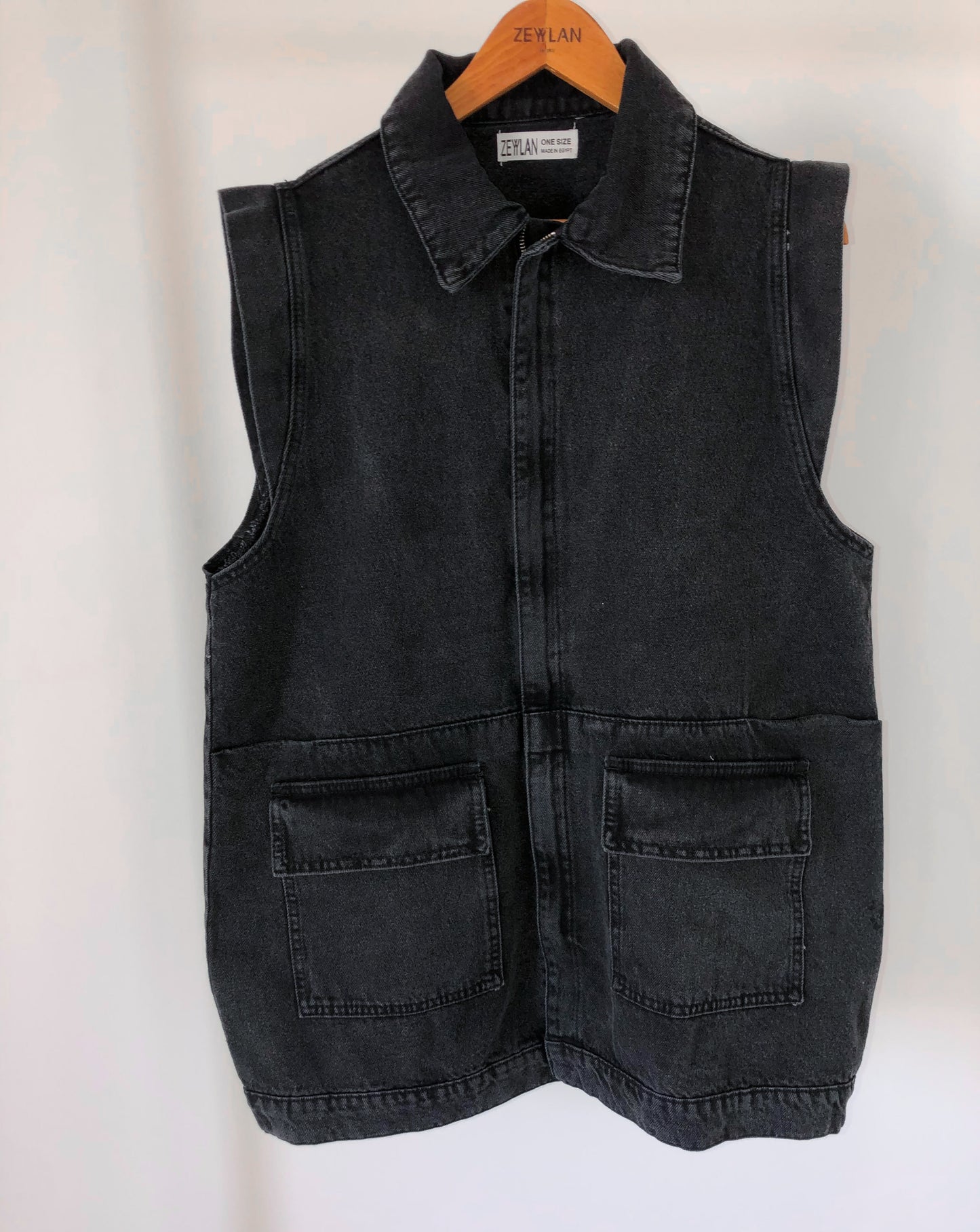 Denim Days Vest — Black