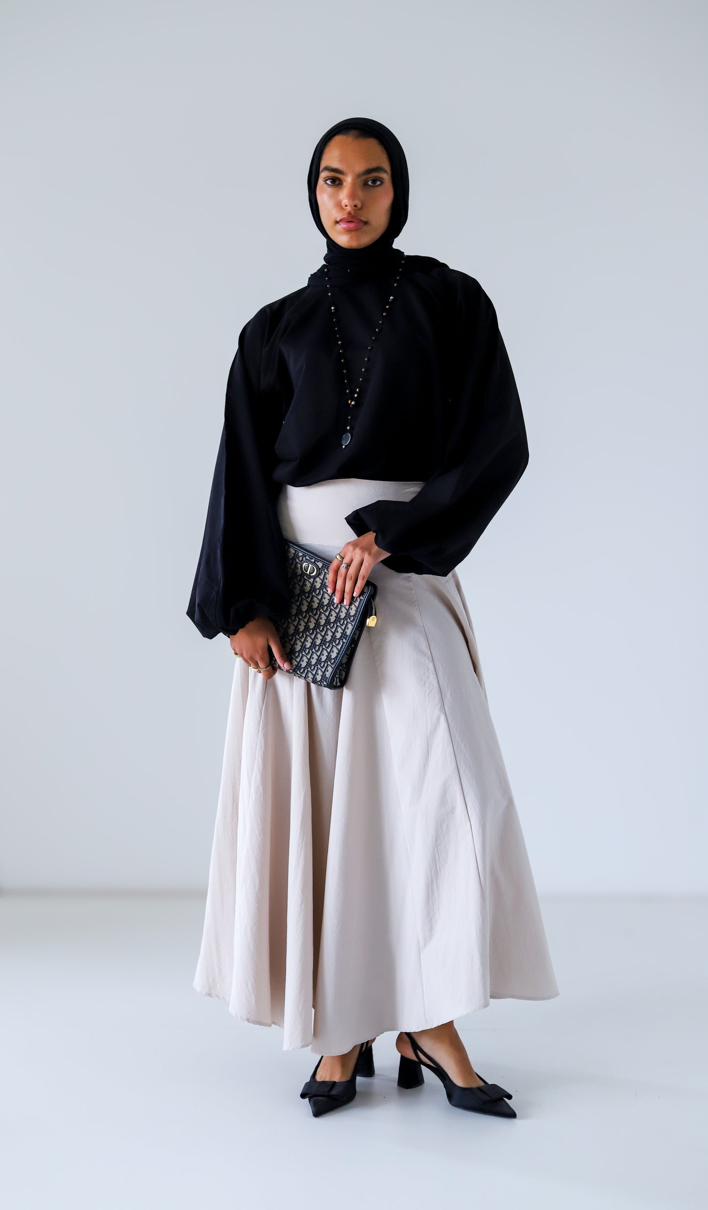 Cloudline Skirt — Beige