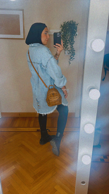 Jalilah Long Denim Jacket