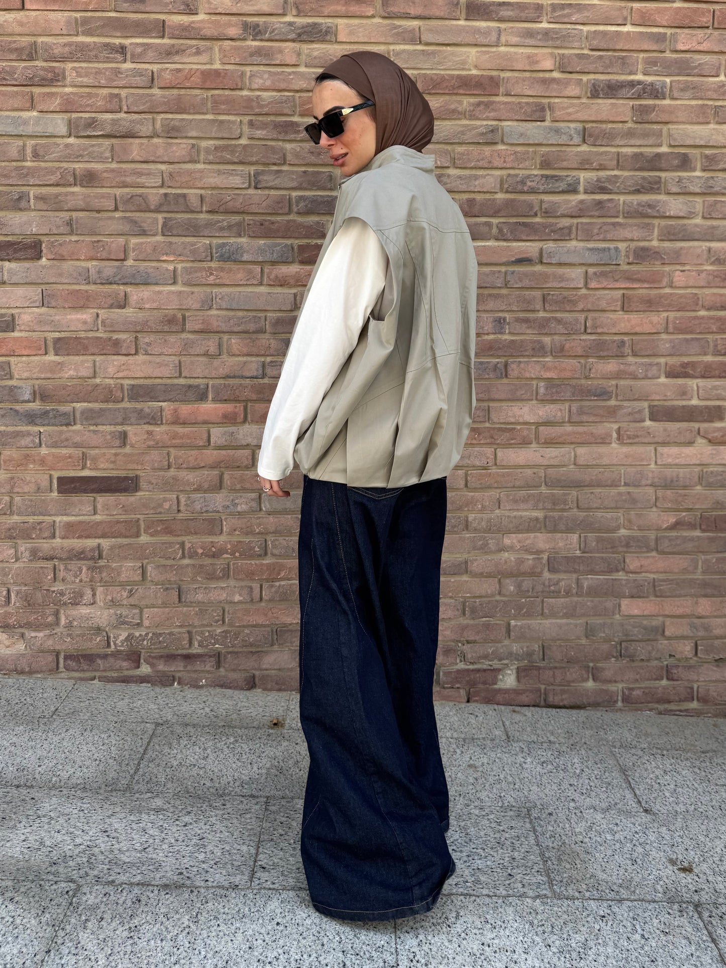 Bomber Vest — Light Olive